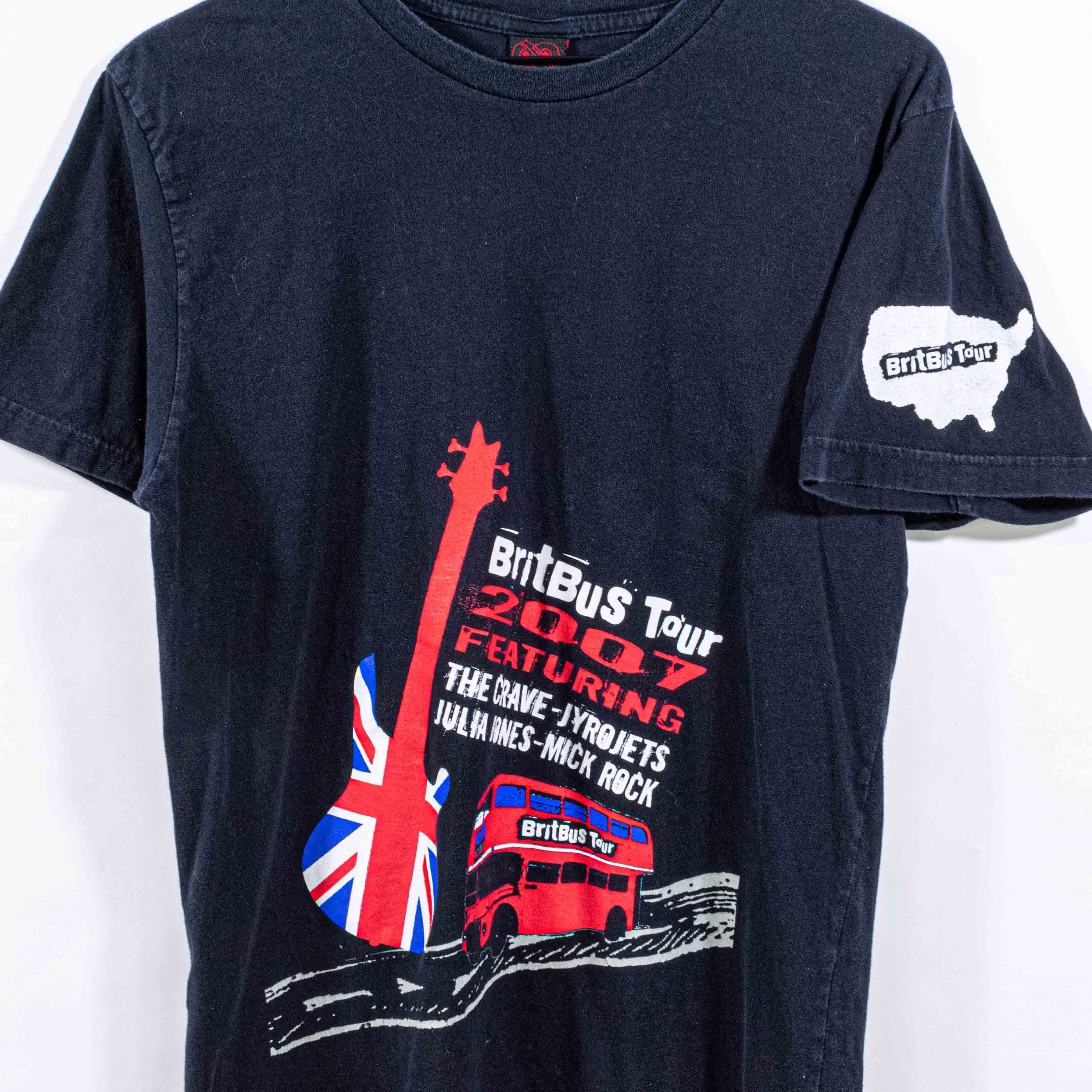 Band Tees 2007 Britbus Tour T-Shirt The Crave Jyrojets Julia Jones Size US S / EU 44-46 / 1 - 8 Thumbnail