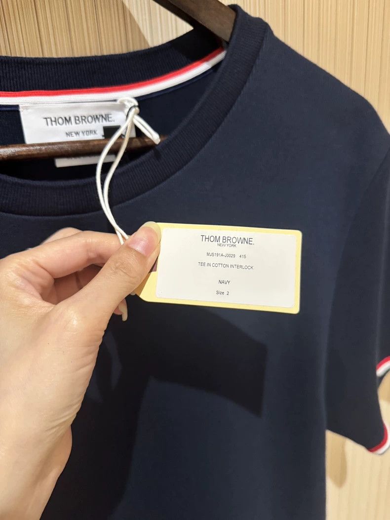 Thom Browne Thom Browne Navy blue short sleeves Size US M / EU 48-50 / 2 - 9 Thumbnail