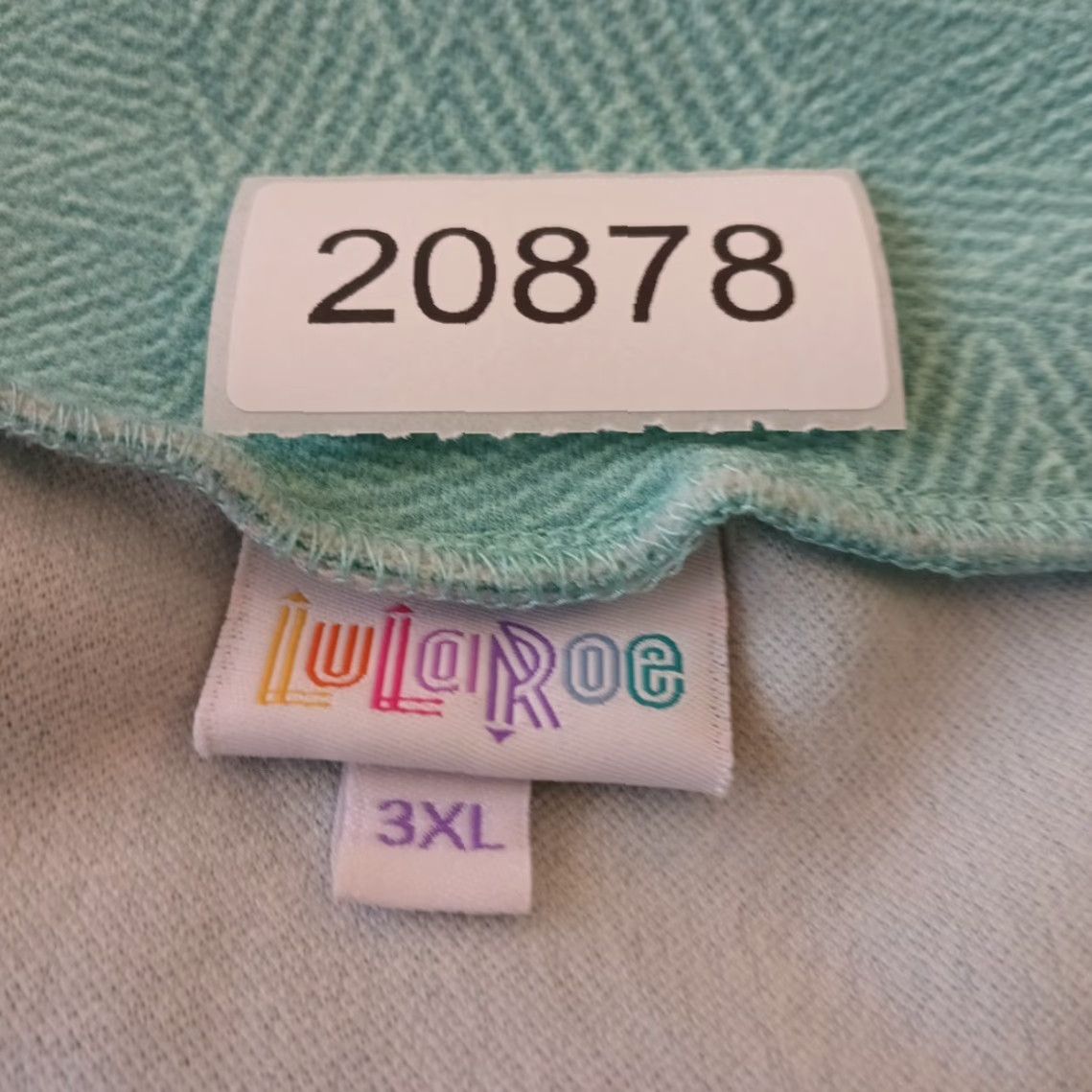Vintage LuLaRoe Skirt 3XL Blue Knee Length Geometric Pull On Pencil Casual Womens Classic Size 40" / US 18 - 7 Thumbnail