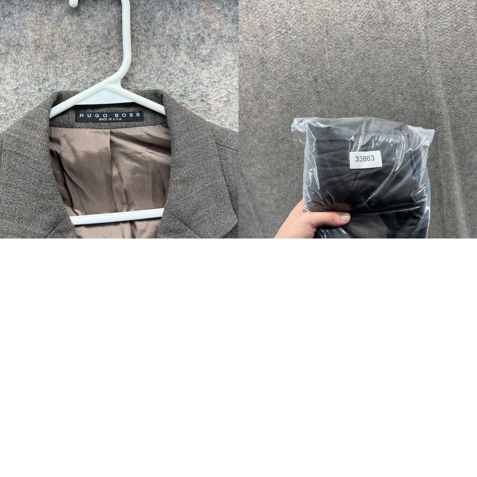 Hugo Boss HUGO BOSS Blazer Mens 40R Gray Sport Coat Jacket Wool Sigma USA Suit Sport Coat Size 40R - 9 Thumbnail