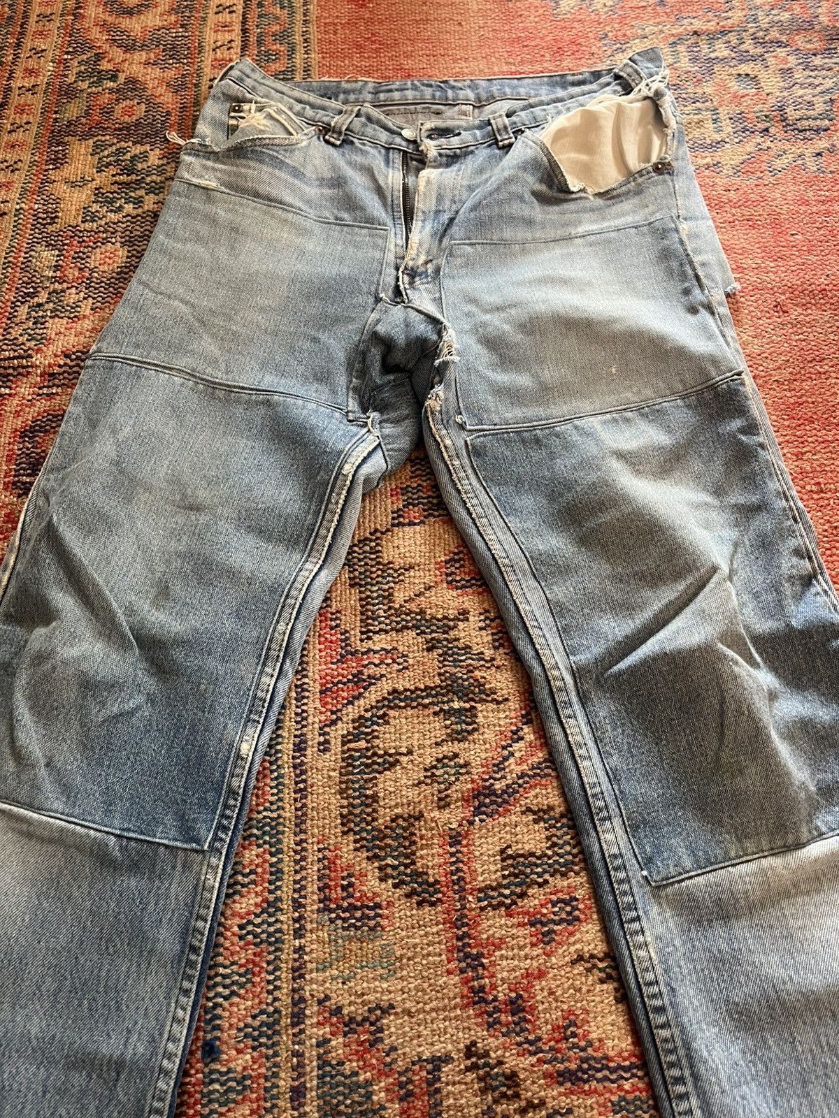 Levi's vintage distressed repaired levi’s Size US 30 / EU 46 - 6 Thumbnail