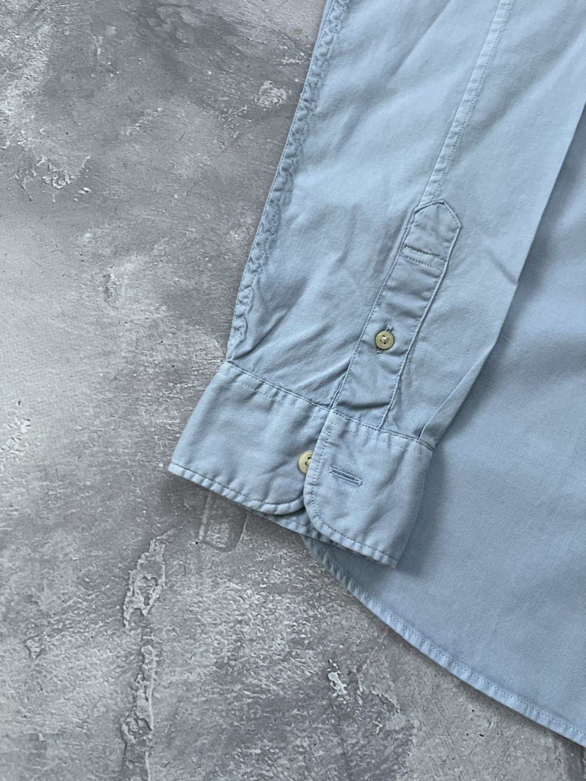 Allsaints ALLSAINTS Blue Hawthorne Shirt Longsleeve Men's Size L Size US L / EU 52-54 / 3 - 2 Thumbnail