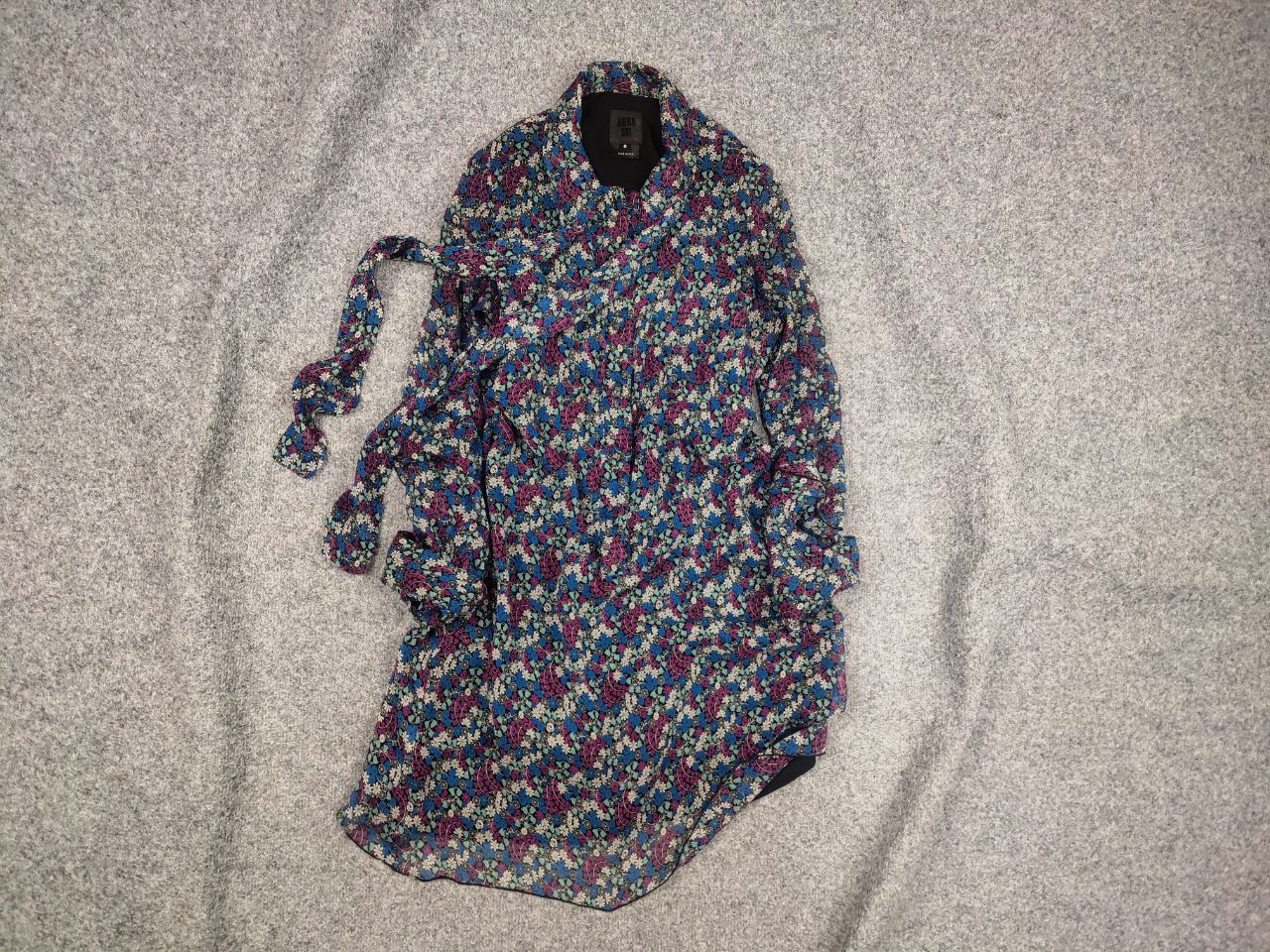 Anna Sui Anna Sui design mixed silk dress dolman Long sleeve tunik Size M / US 6-8 / IT 42-44 - 1 Thumbnail