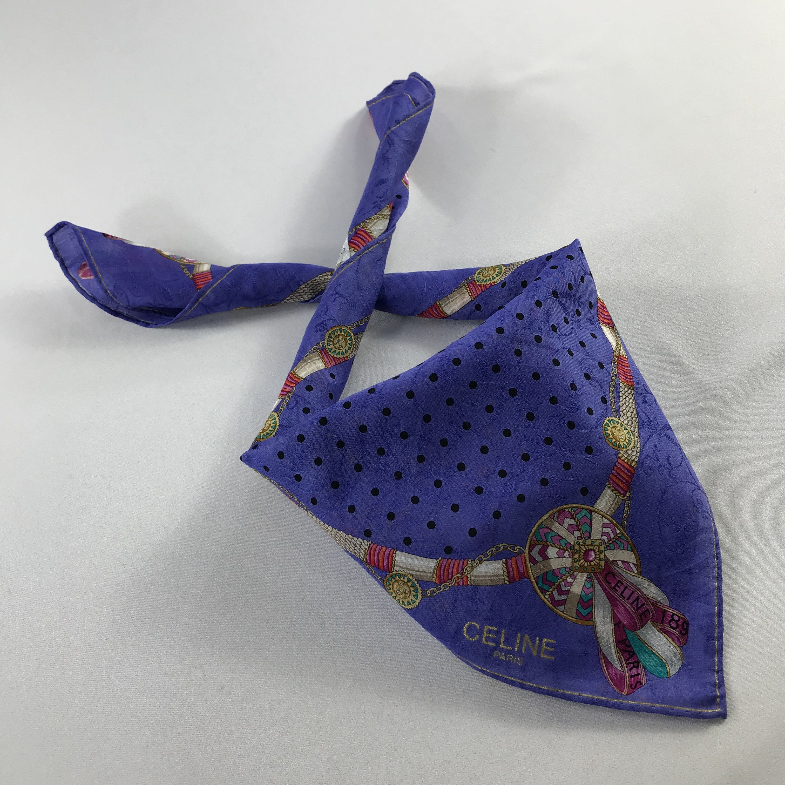 Celine Celine Handkerchief / Bandana / Neckerchief C595 Size ONE SIZE - 1 Thumbnail