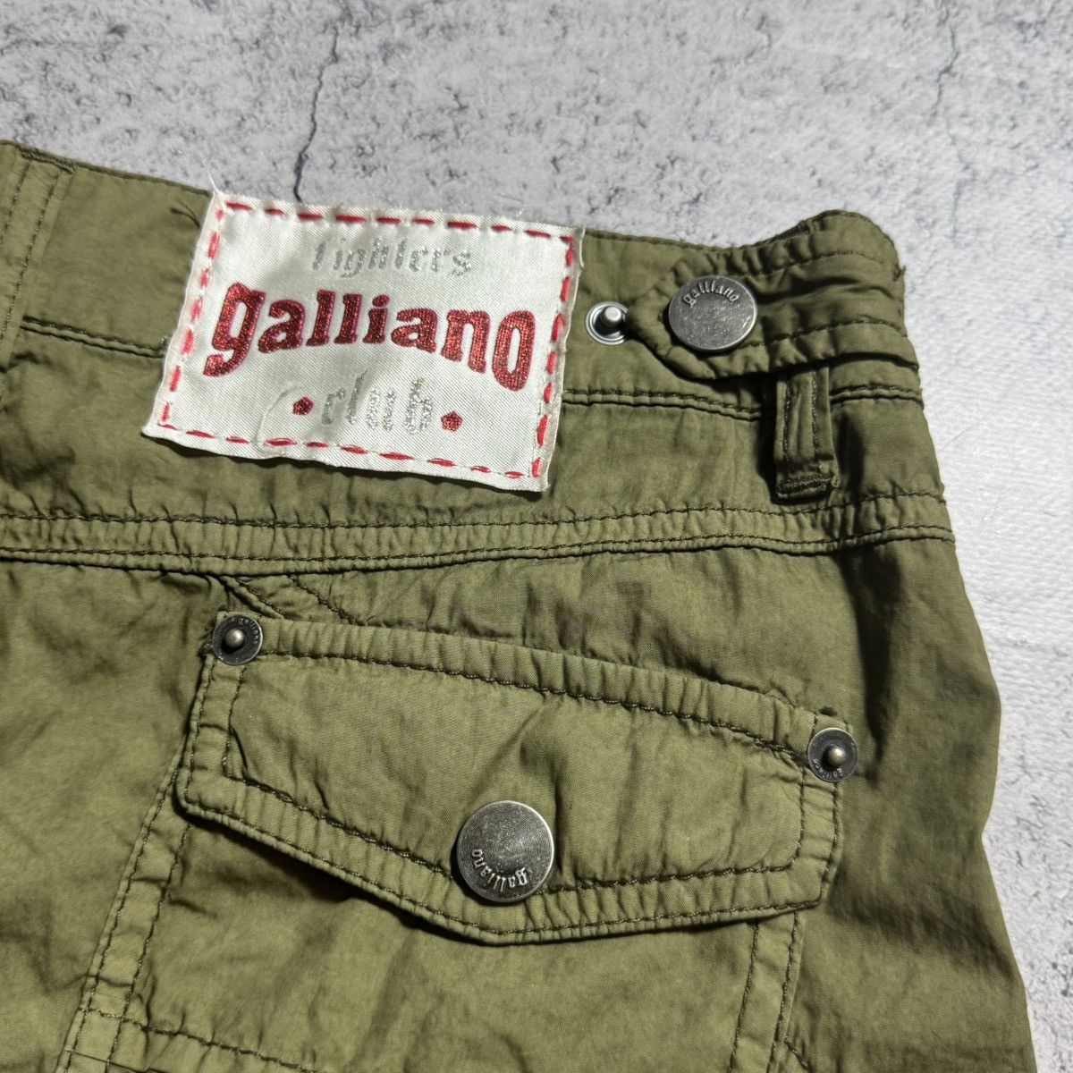 John Galliano NEW Galliano Rare Fighters Club Cargo Pants Size 24" / US 00 / IT 34 - 8 Thumbnail