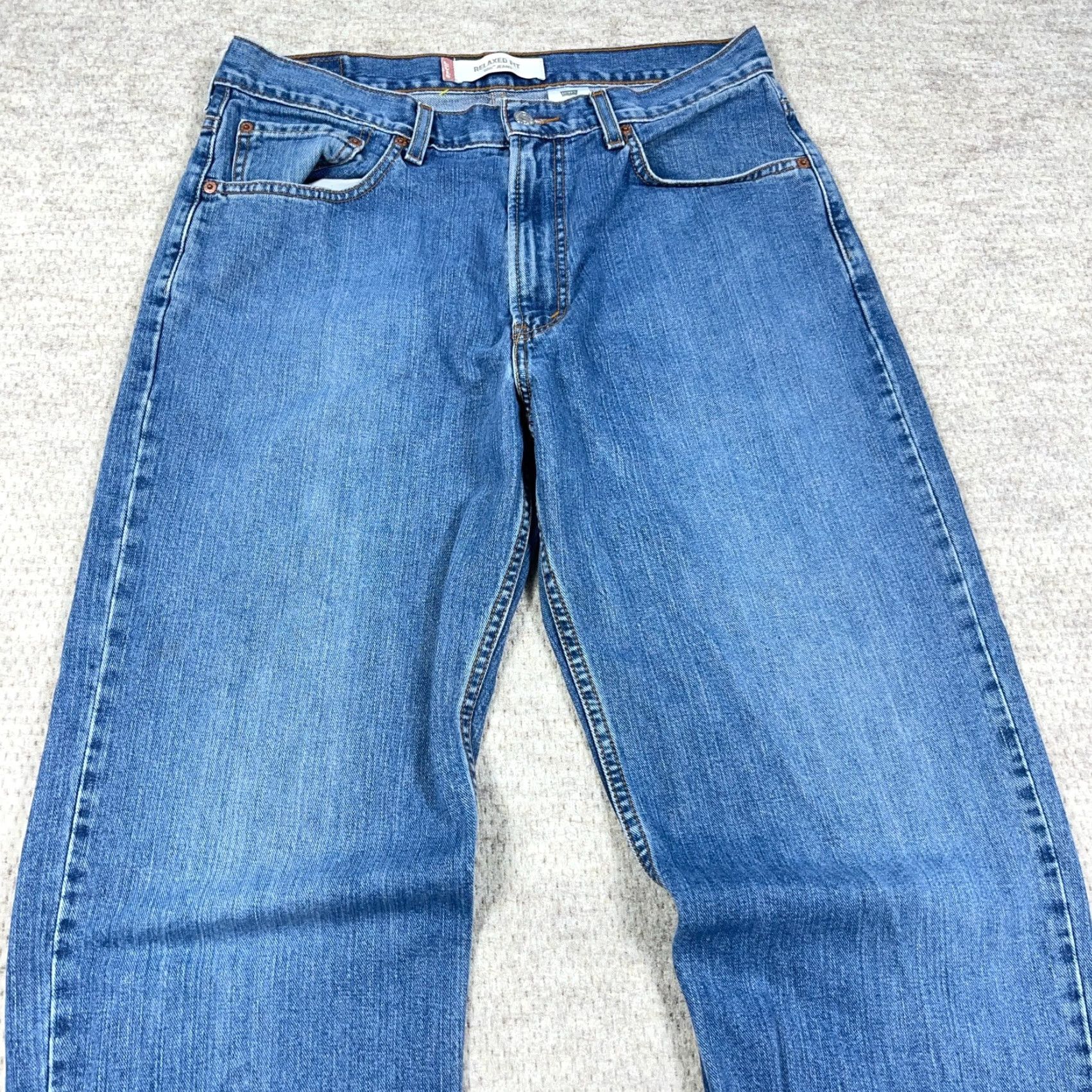Levi's VINTAGE Levi's 550 Jeans Men 32x33 Relaxed Fit Straight Leg Med Wash 90s American Classic Levi's 500 Series Mens Jeans Size US 32 / EU 48 - 3 Thumbnail