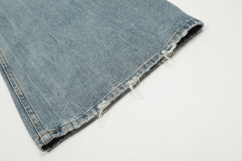 Vintage American retro men's cleanfit washed wide-leg jeans Size US 32 / EU 48 - 6 Thumbnail