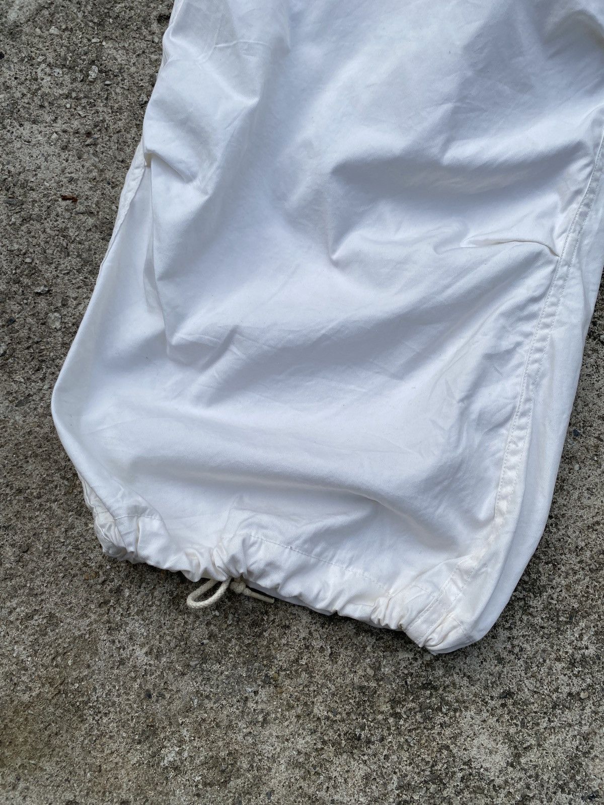 Vintage 1990s - Trouser Snow Cam White Army Parachute Baggy Pant Size US 34 / EU 50 - 5 Thumbnail
