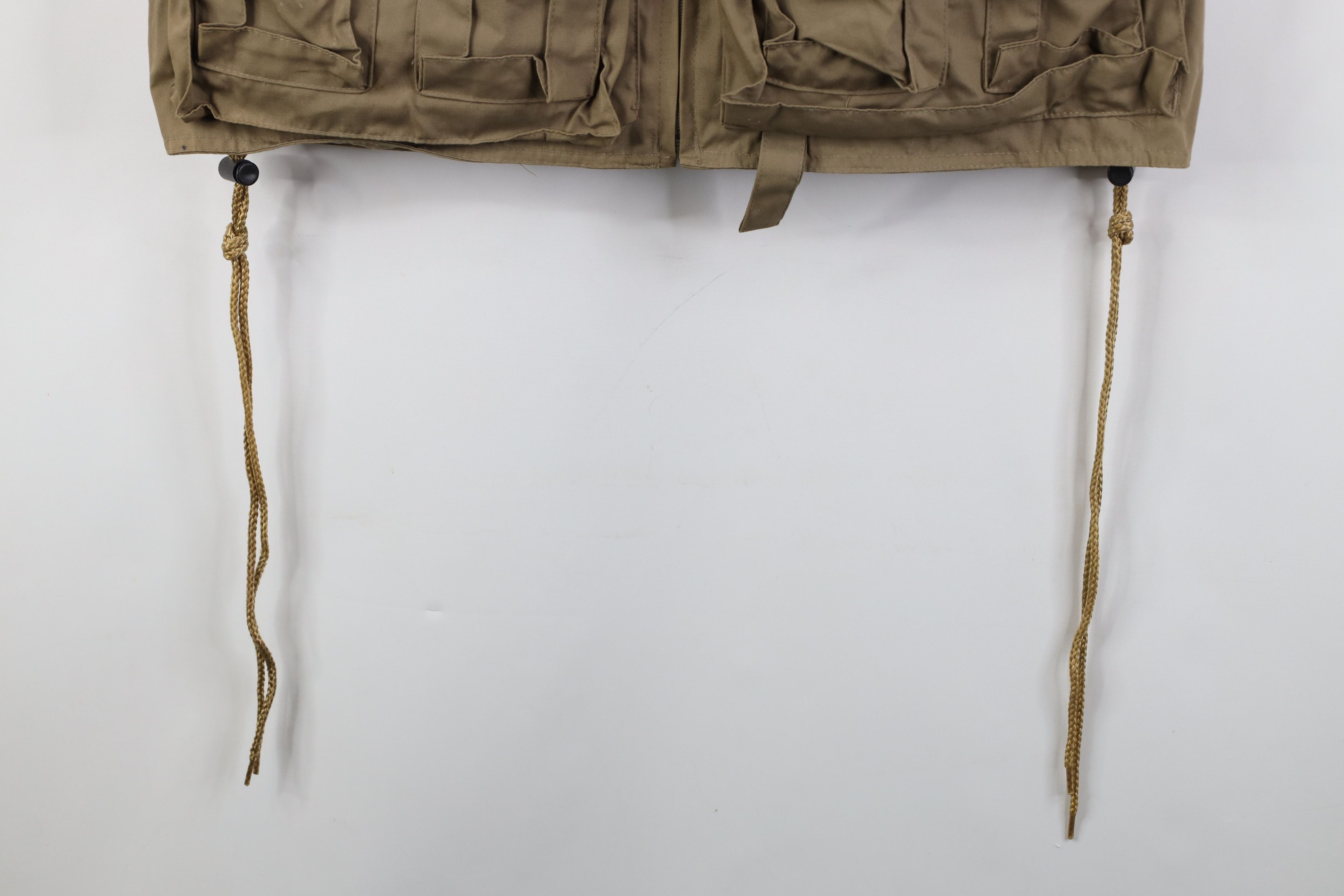 Vintage Vintage 90s Streetwear Tactical Full Zip Vest Jacket Beige Size US L / EU 52-54 / 3 - 5 Thumbnail