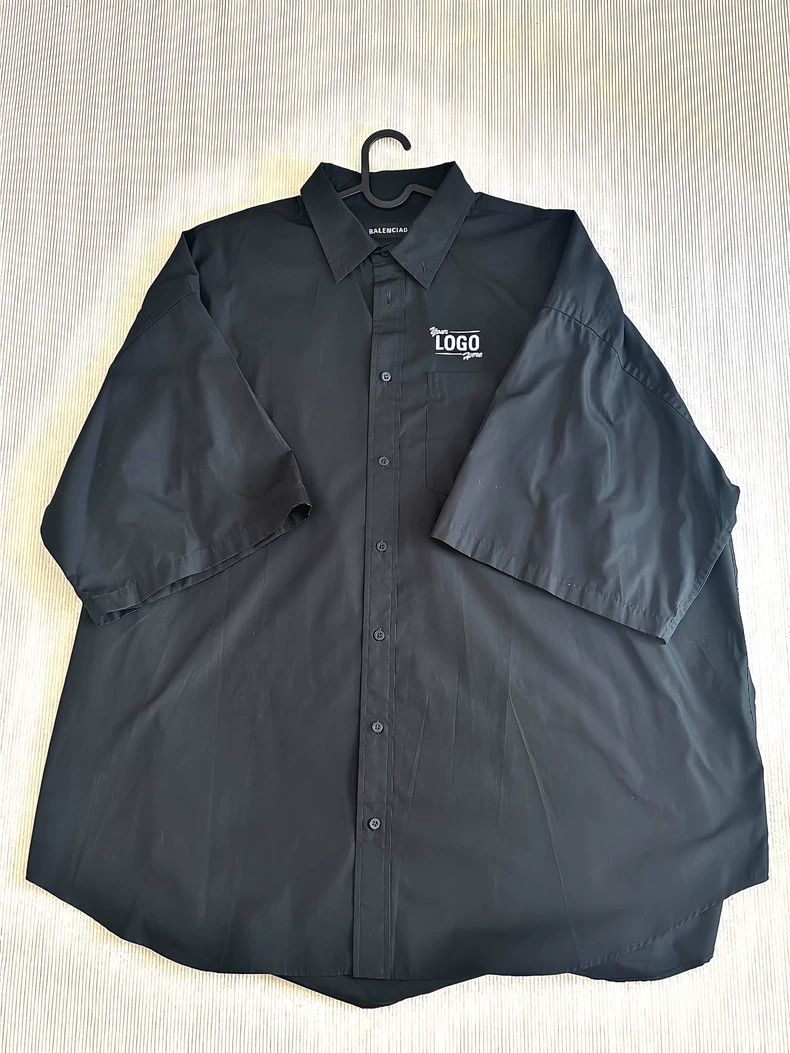 Balenciaga Balenciaga Embroidered logo short sleeve shirt 2505-Nextarr Size US S / EU 44-46 / 1 - 1 Thumbnail
