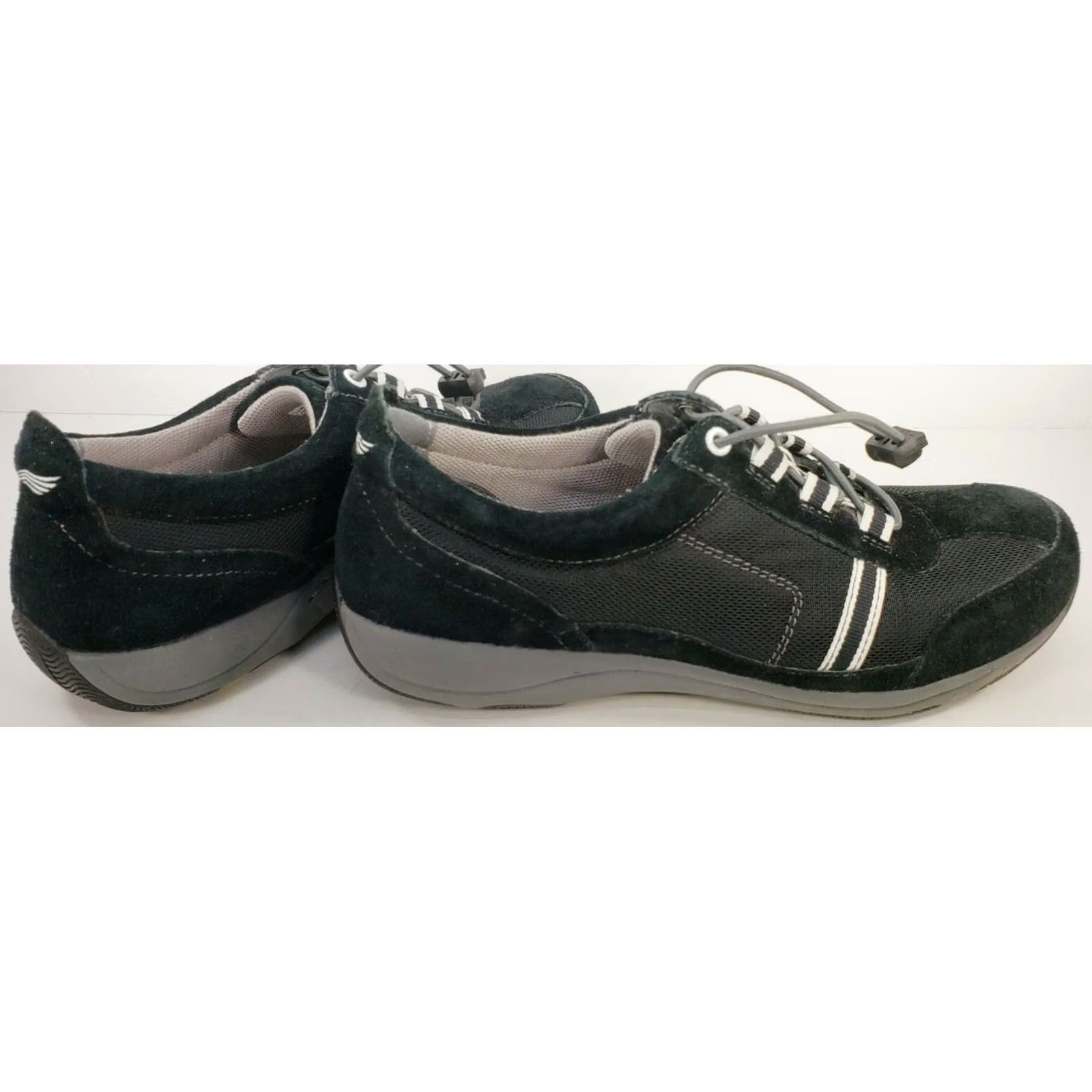 Dansko Dansko Womens Sneakers - Size 8.5M, 39EU, Black Suede & Synthetic No-Tie Laces - High Quality Shoe, Comfort, Size US 7 / IT 37 - 6 Thumbnail