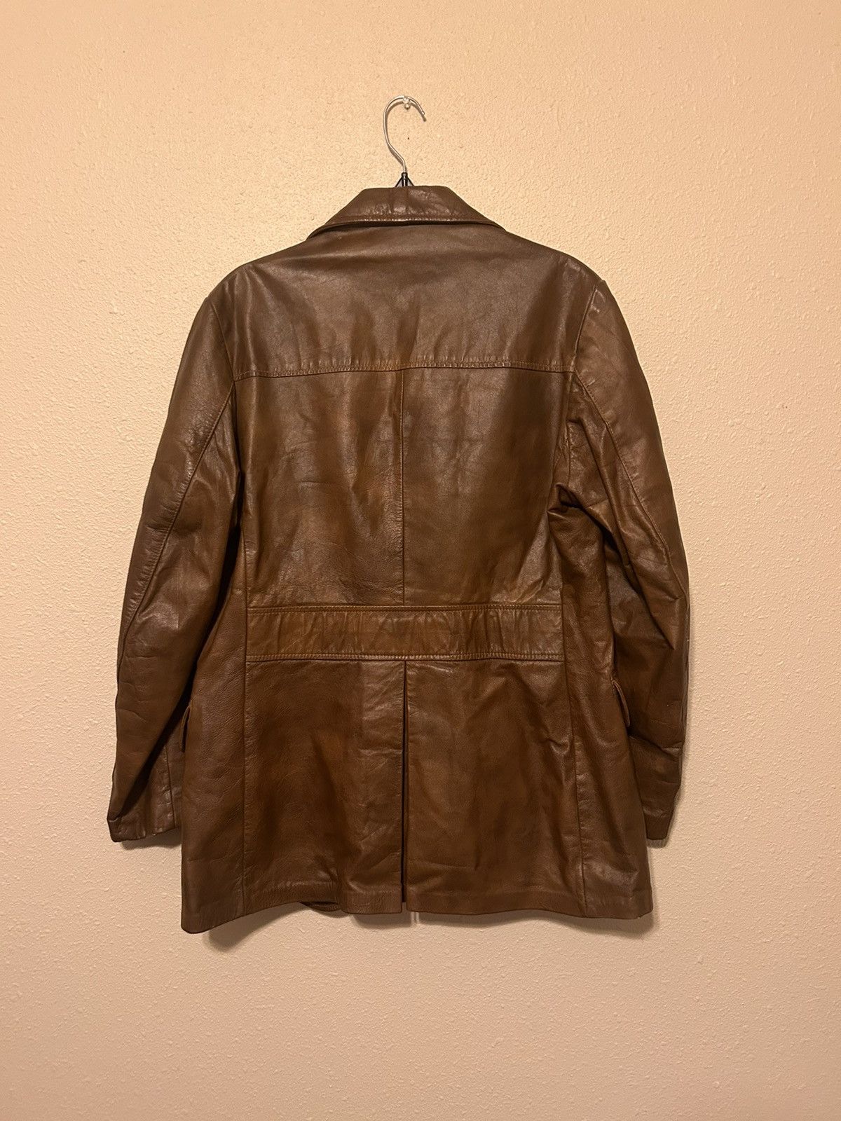 Vintage Mens vintage brown leather jackets Size US M / EU 48-50 / 2 - 2 Thumbnail