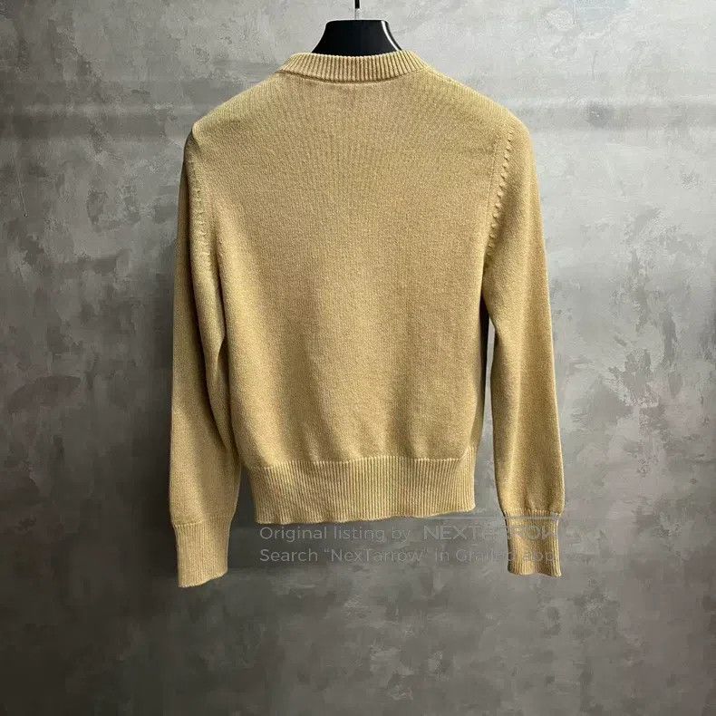 Louis Vuitton Louis Vuitton Beige Logo Crew Neck Slim Fit Long Sleeve Sw Size S / US 4 / IT 40 - 5 Thumbnail