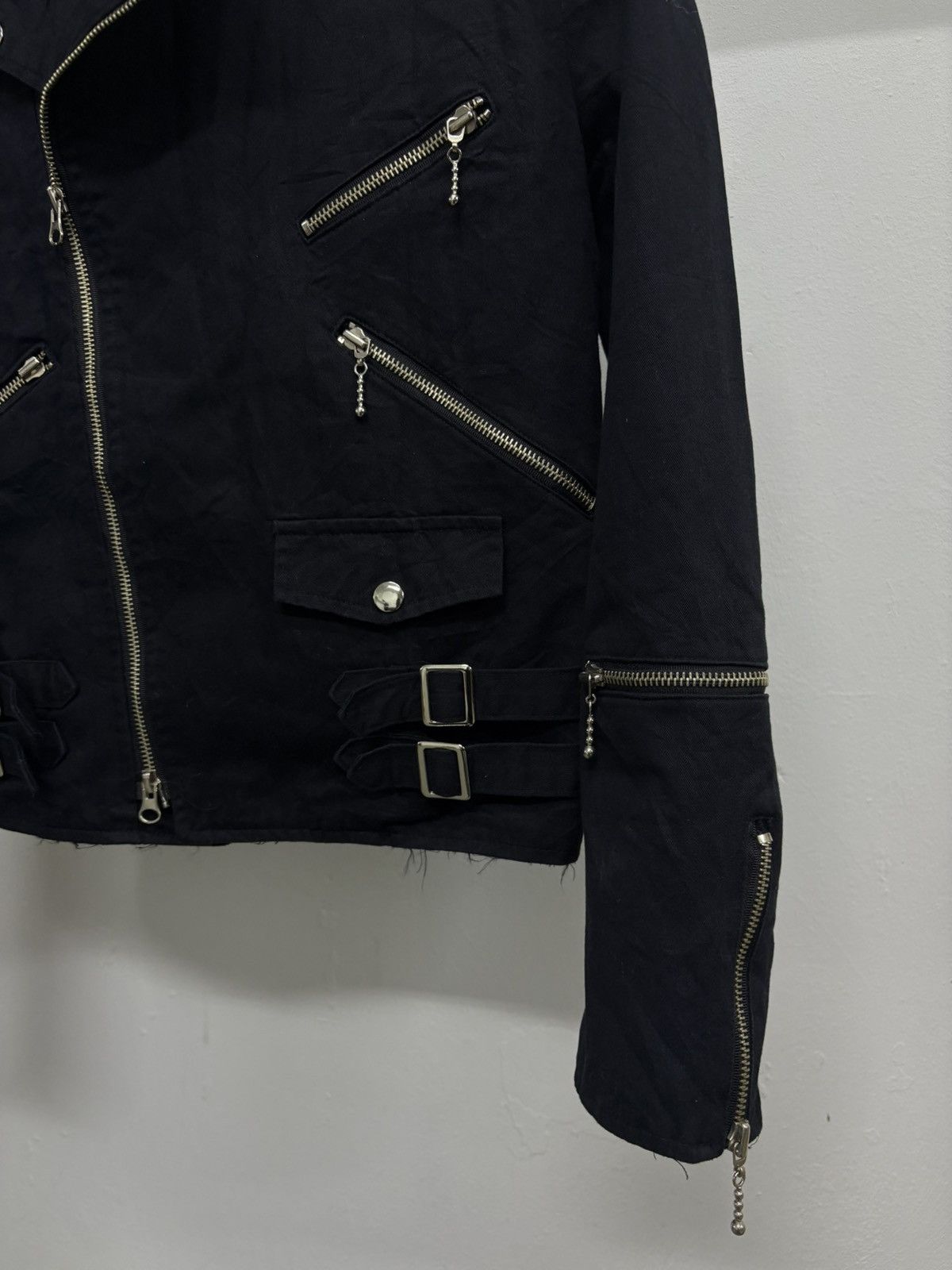 Attachment Hybrid Ramones Double Collar Breasted Biker Zipper Jacket Size US S / EU 44-46 / 1 - 13 Thumbnail