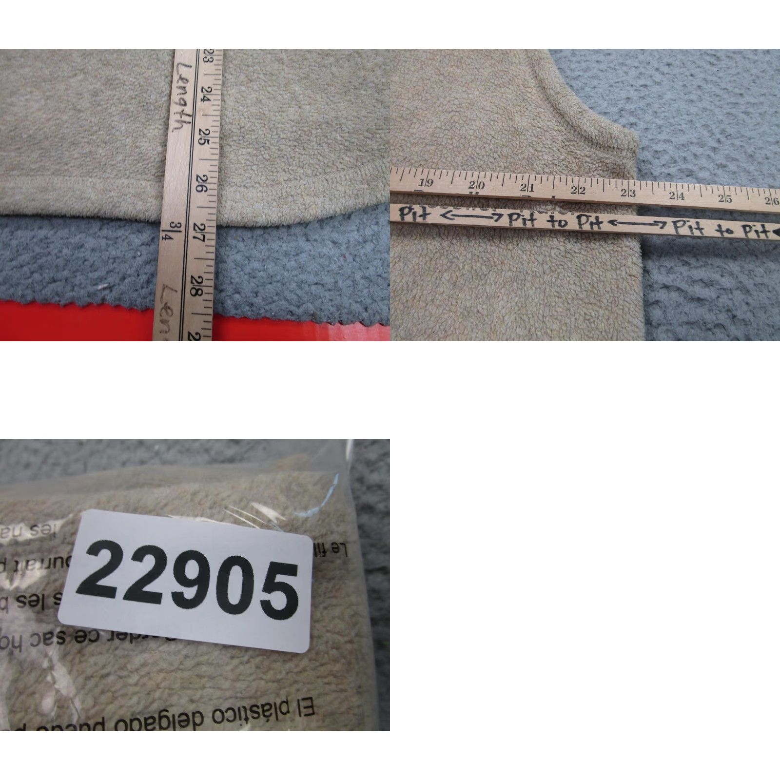 Ralph Lauren Lauren Ralph Lauren Vest Womens XLT Tall Beige Fleece Hooded Full Zip Pockets Size XL / US 12-14 / IT 48-50 - 8 Thumbnail