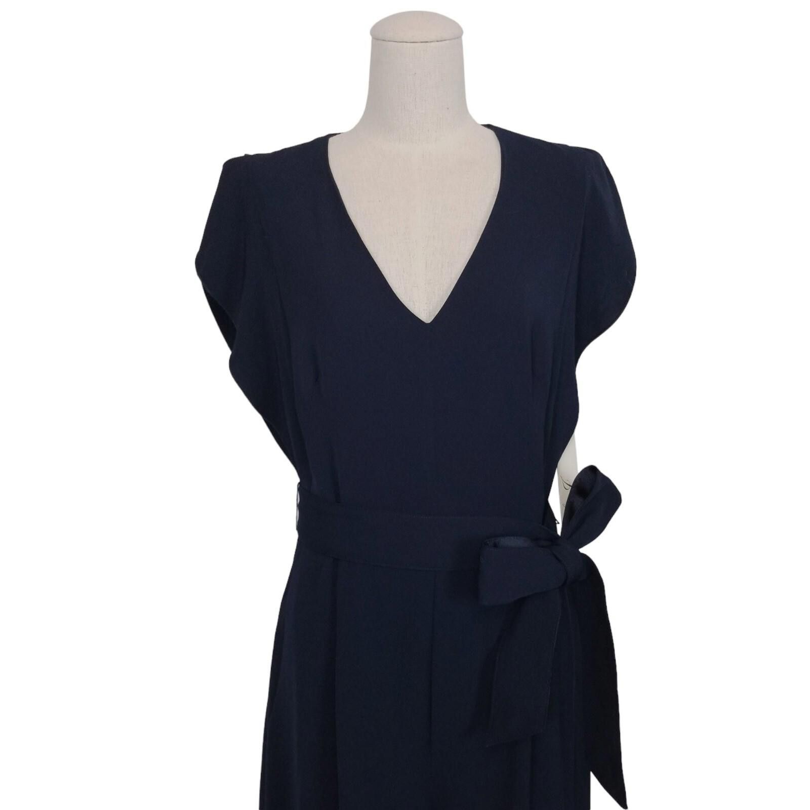 Other NWT Eliza J Flutter Sleeve Crepe Wide Leg Jumpsuit Sz 10 Size 32" / US 10 / IT 46 - 2 Thumbnail