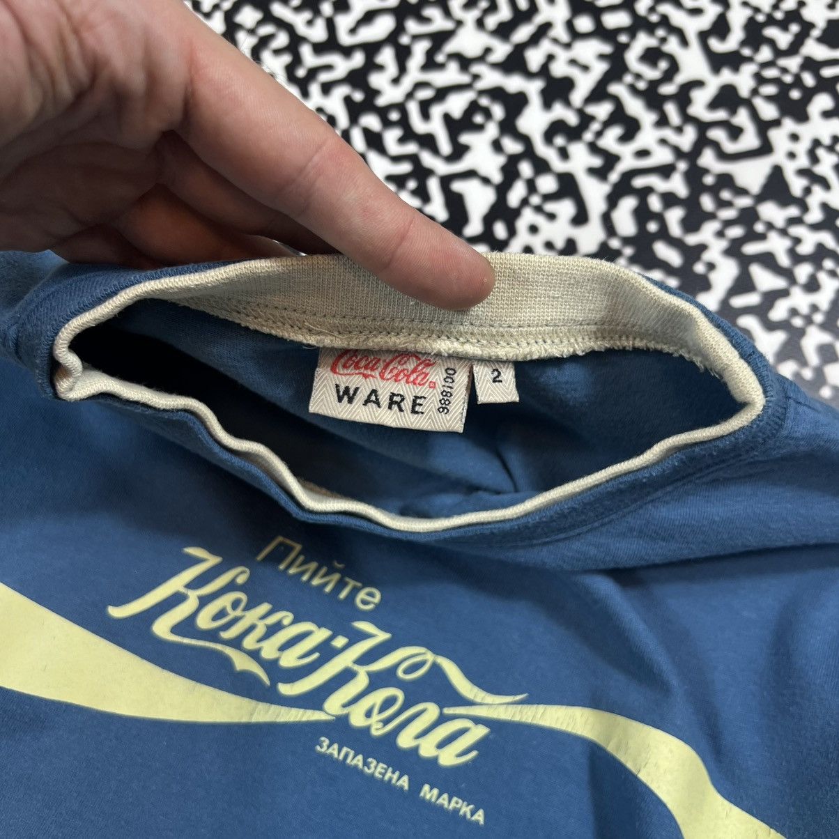 Coca Cola RARE 90s Vintage Coca Cola Big Logo Retro Longsleeve Size S / US 4 / IT 40 - 13 Thumbnail