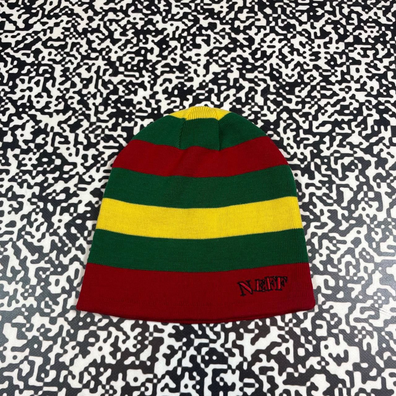 NEFF Vintage Y2K NEFF 2 Side Striped Skate SK8 Style Hat Size ONE SIZE - 1 Thumbnail