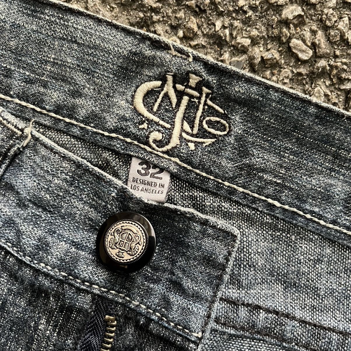 Affliction Crazy JNCO Jeans Affliction Style Cyber Grunge Denim Punk Size US 32 / EU 48 - 9 Thumbnail