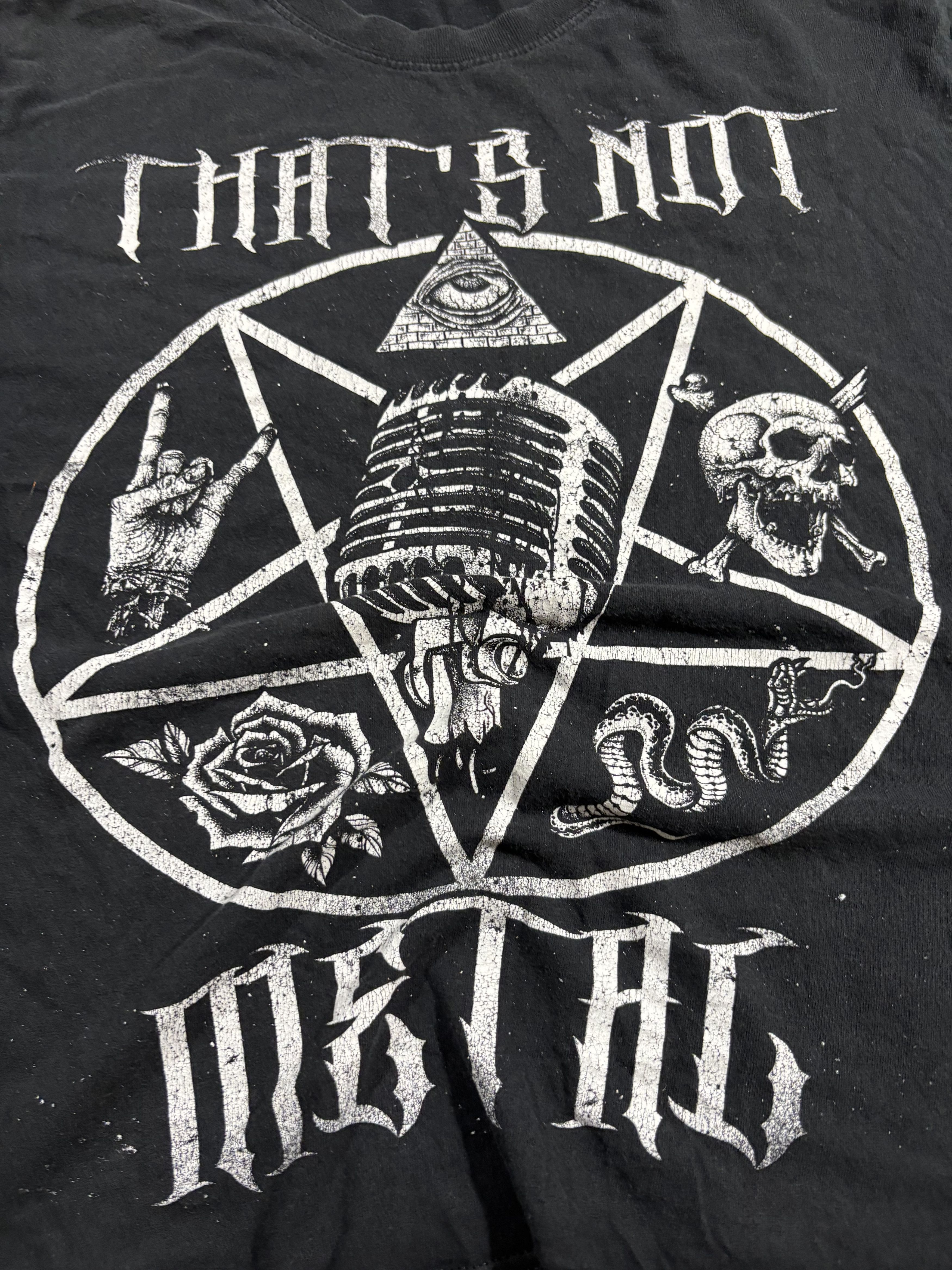 Affliction VTG CRADLE OF FILTH STYLE SKELETON DEVIL BAND TEE Size US M / EU 48-50 / 2 - 2 Thumbnail