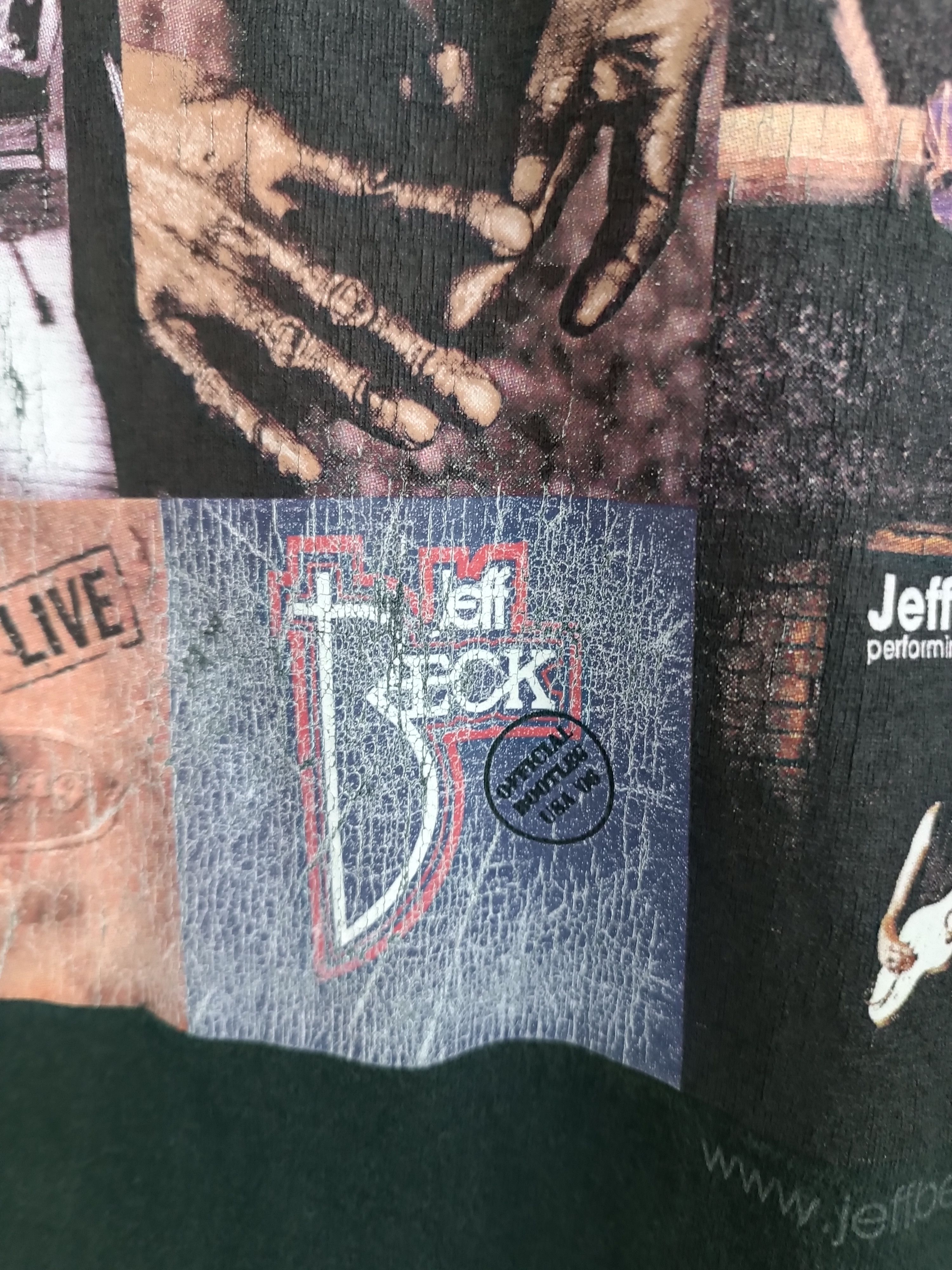 Band Tees VINTAGE '08 JEFF BECK ALBUM COLLECTION FADED TEE YARDBIRDS Size US L / EU 52-54 / 3 - 12 Thumbnail