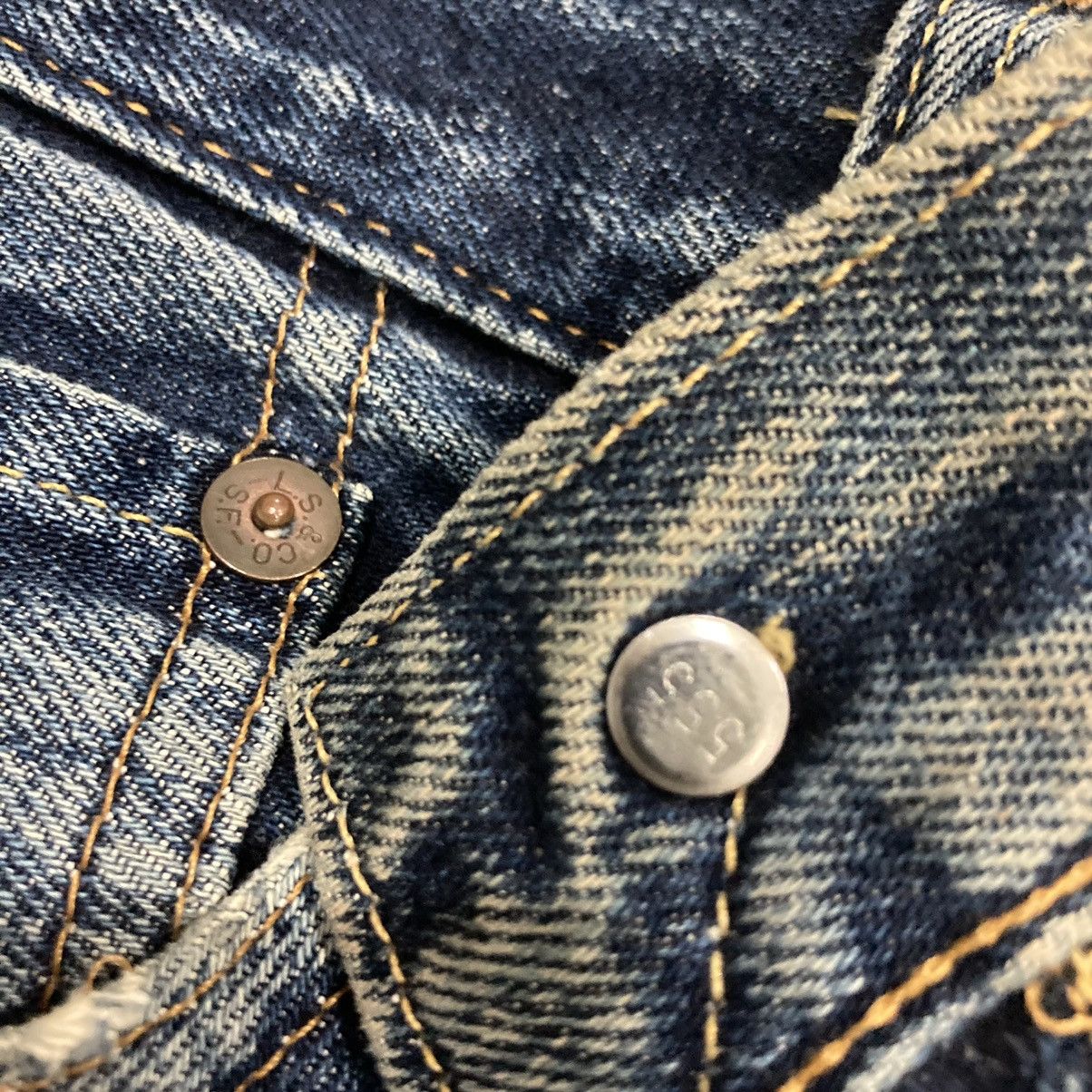 Levi's × Levi's Vintage Clothing × Vintage VINTAGE 90s LEVI’S BIG E 501XX SELVEDGE DISTRESSED JEANS Size US 30 / EU 46 - 13 Thumbnail
