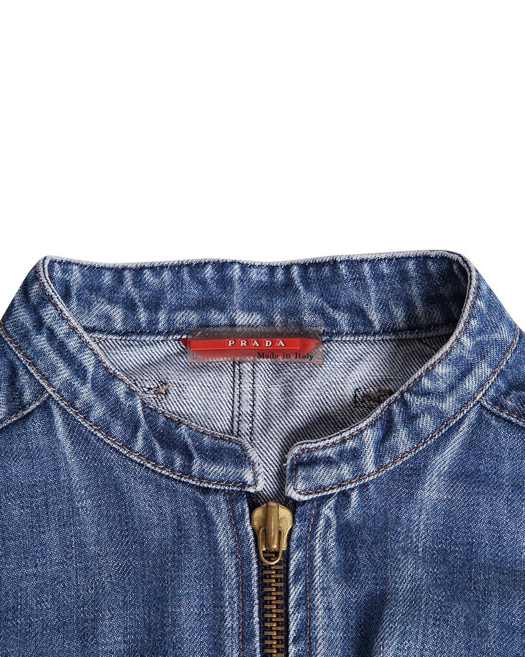 Prada Vintage Prada Womens Denim Jacket Size M / US 6-8 / IT 42-44 - 8 Thumbnail