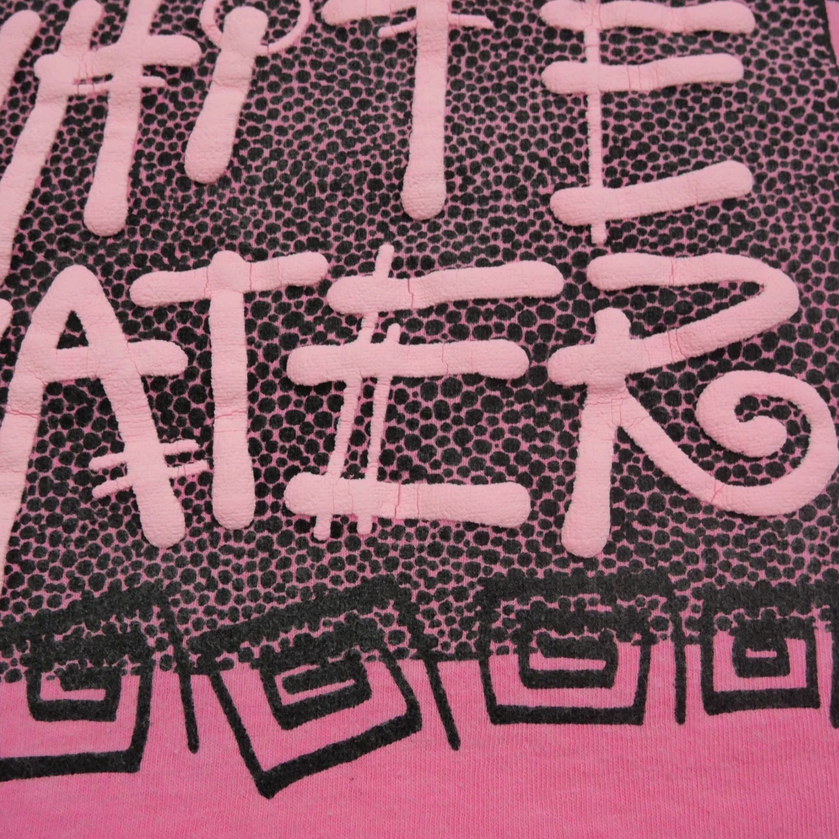 Pinko VINTAGE Pink Water T Shirt Mens XL Short Sleeve Crew Neck Cotton Graphic Print 90s Art Logo Mens Size US XL / EU 56 / 4 - 3 Thumbnail