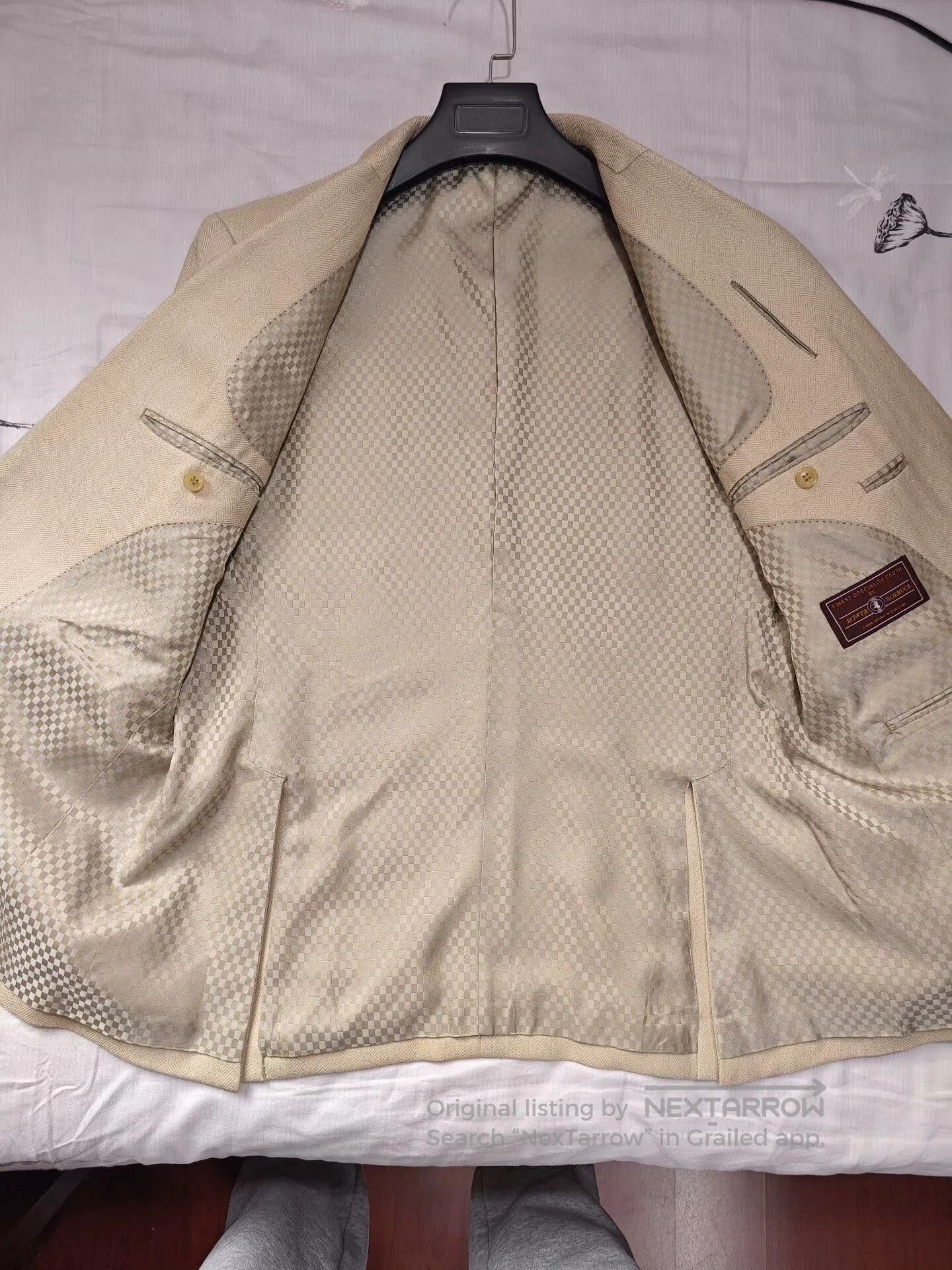 SCABAL Custom Beige Wool Blazer Suit. Size US L / EU 52-54 / 3 - 6 Thumbnail