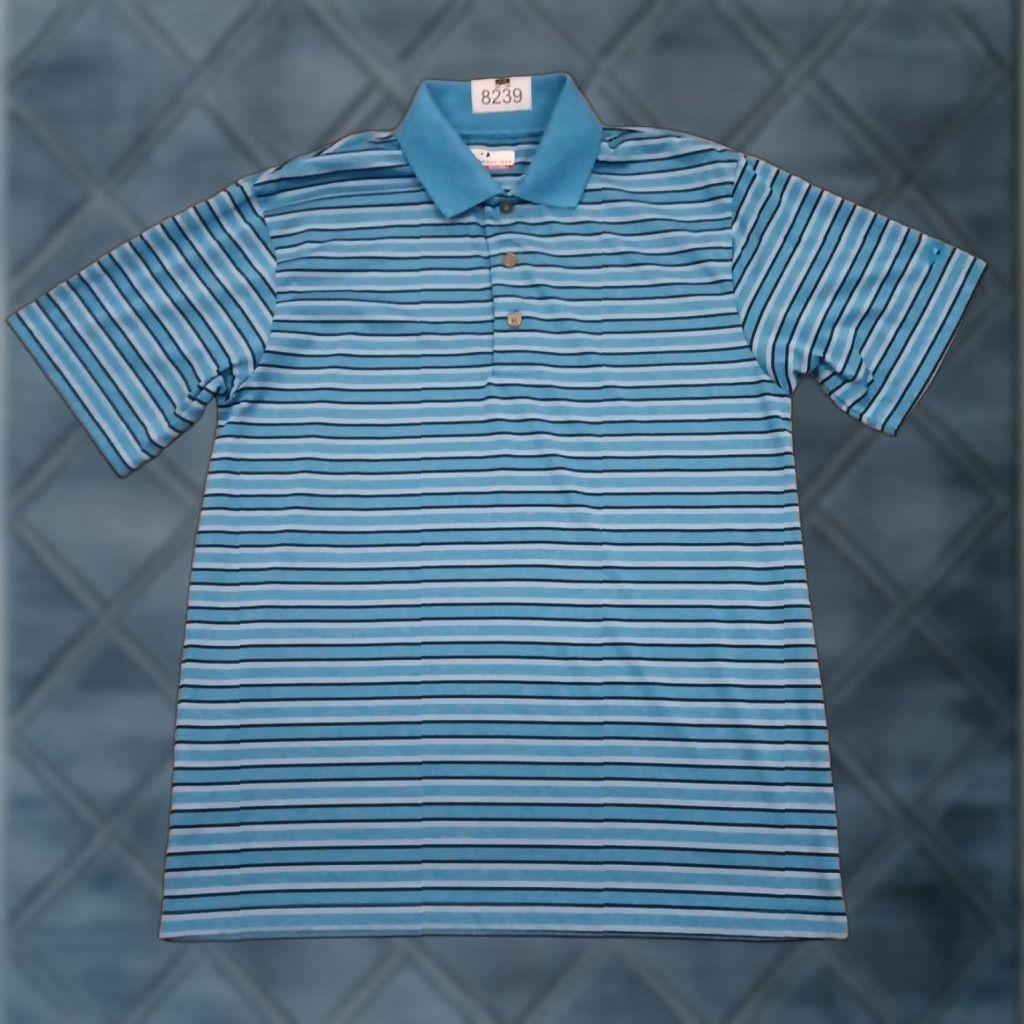 Vintage Grand Slam Polo Shirt Mens Small Blue Striped Short Sleeve Polyester Polo Shirt Mens S Blue Striped Short Sleeve Polyester Size US S / EU 44-46 / 1 - 1 Thumbnail