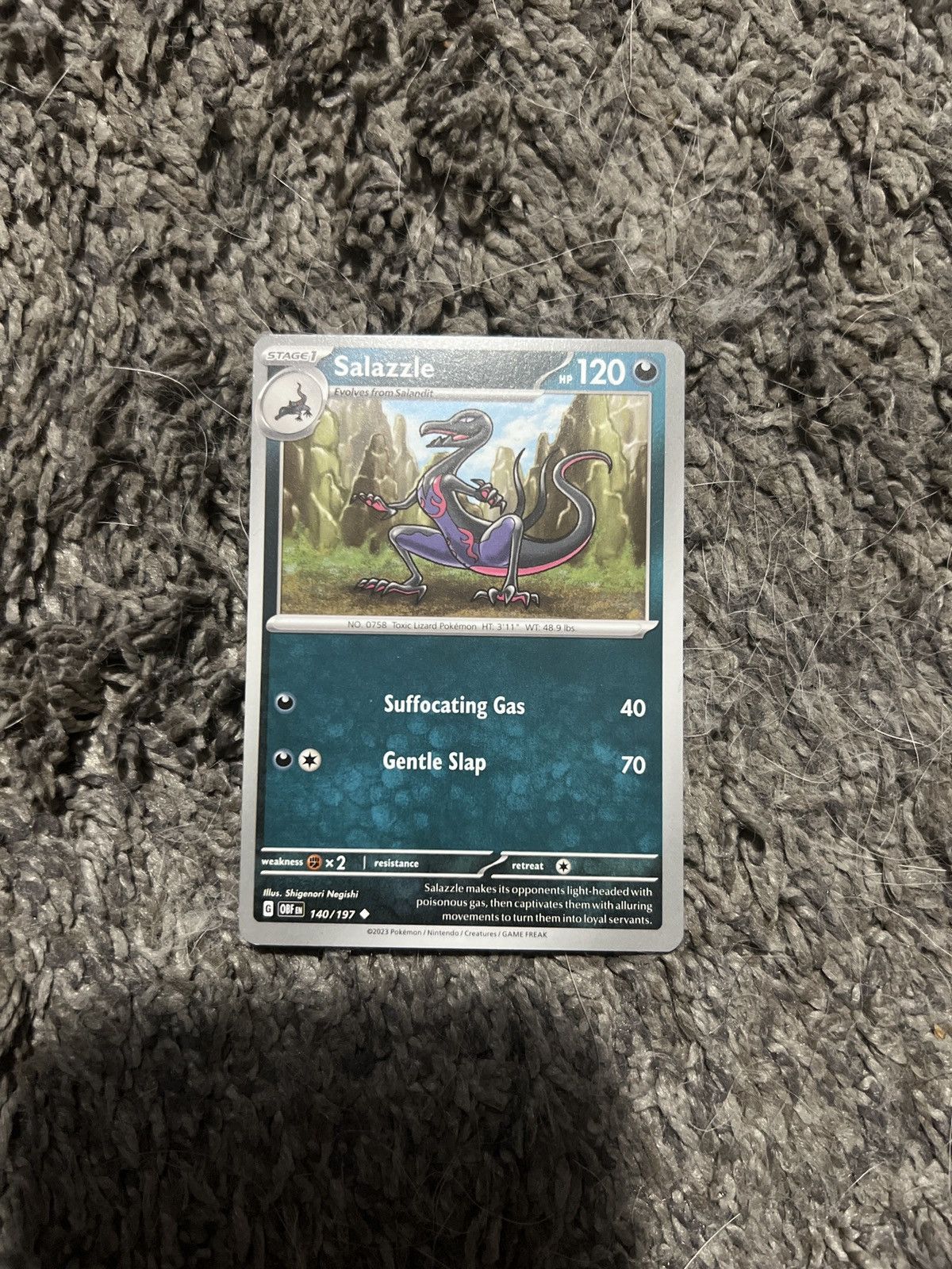 Pokemon 2023 Pokémon Salazzle Stage 1 Card Size ONE SIZE - 1 Thumbnail