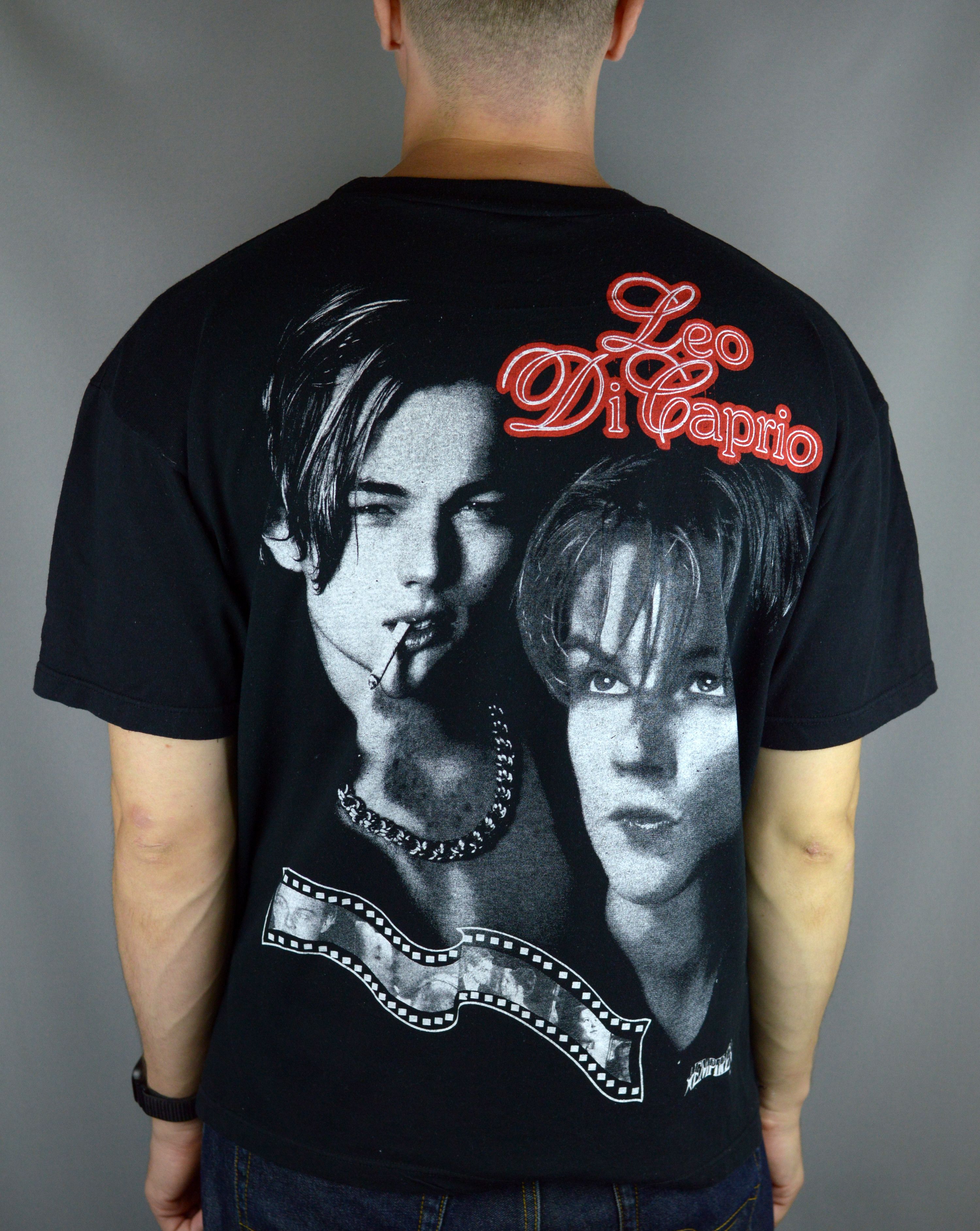 Vintage Vintage leonardo Di Caprio 90s t shirt Size US L / EU 52-54 / 3 - 2 Thumbnail