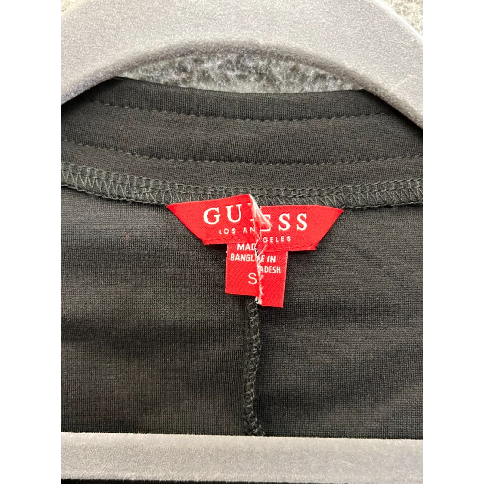 Guess GUESS Blazer Women's Black Open Front Cropped Length S Blazer Shirt Size S / US 4 / IT 40 - 6 Thumbnail