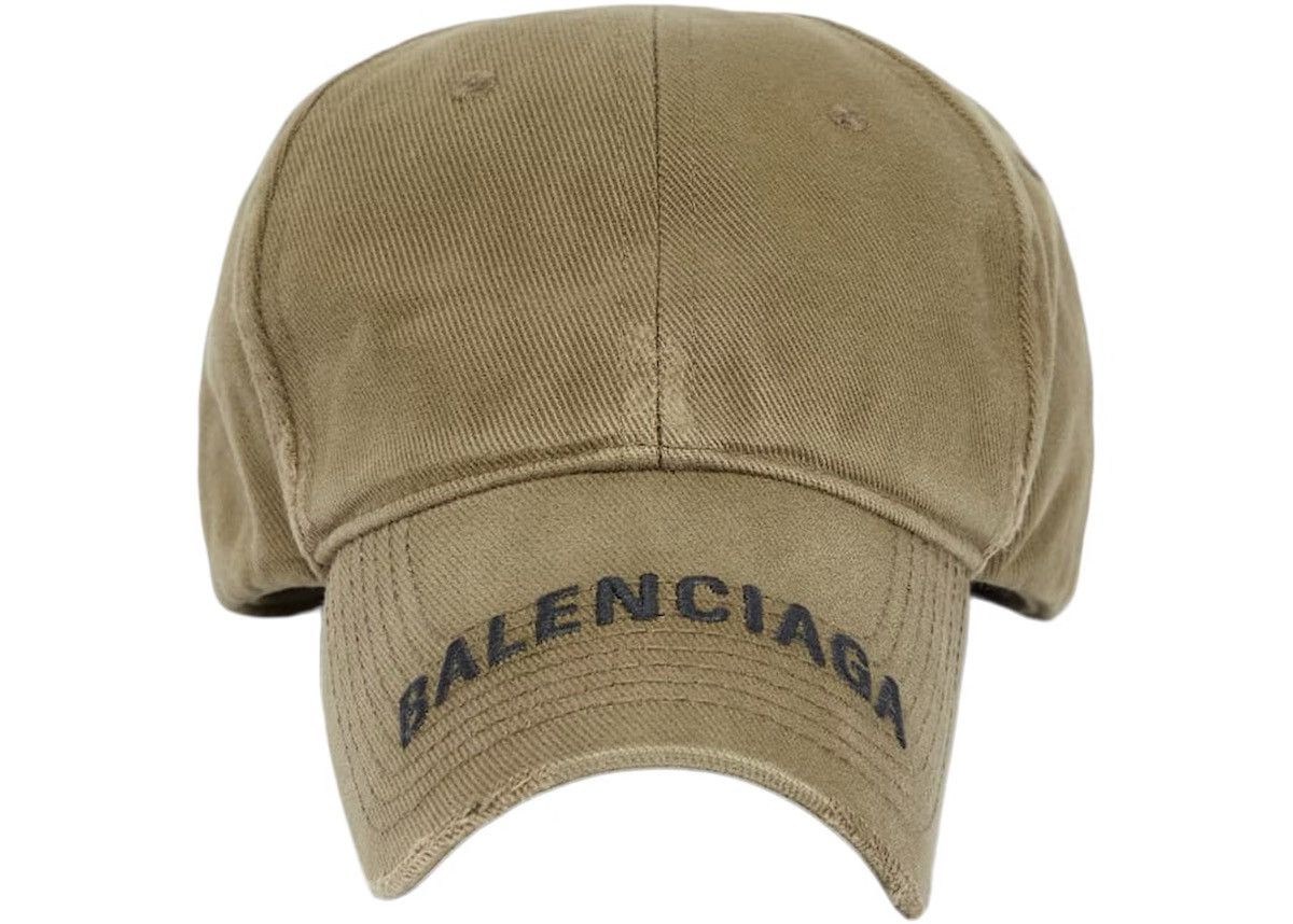 Balenciaga Balenciaga x Demna khaki military logo cap hat Grail L Size ONE SIZE - 1 Thumbnail