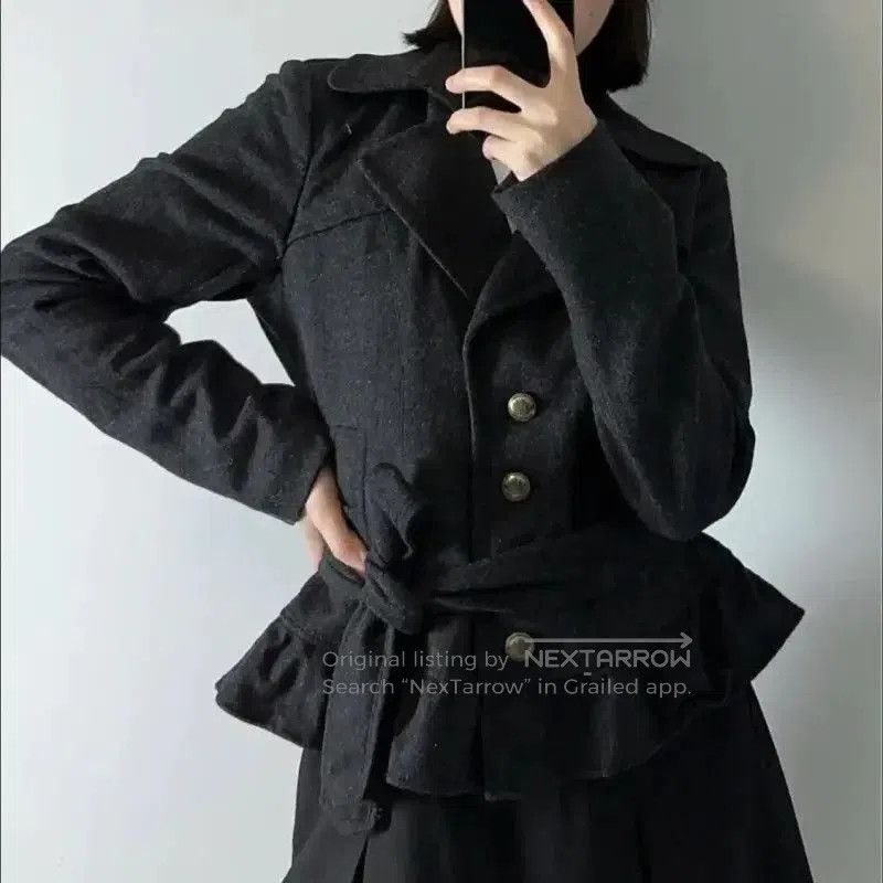Burberry Burberry Black Wool Blend Short Coat for Women. Size S / US 4 / IT 40 - 2 Thumbnail