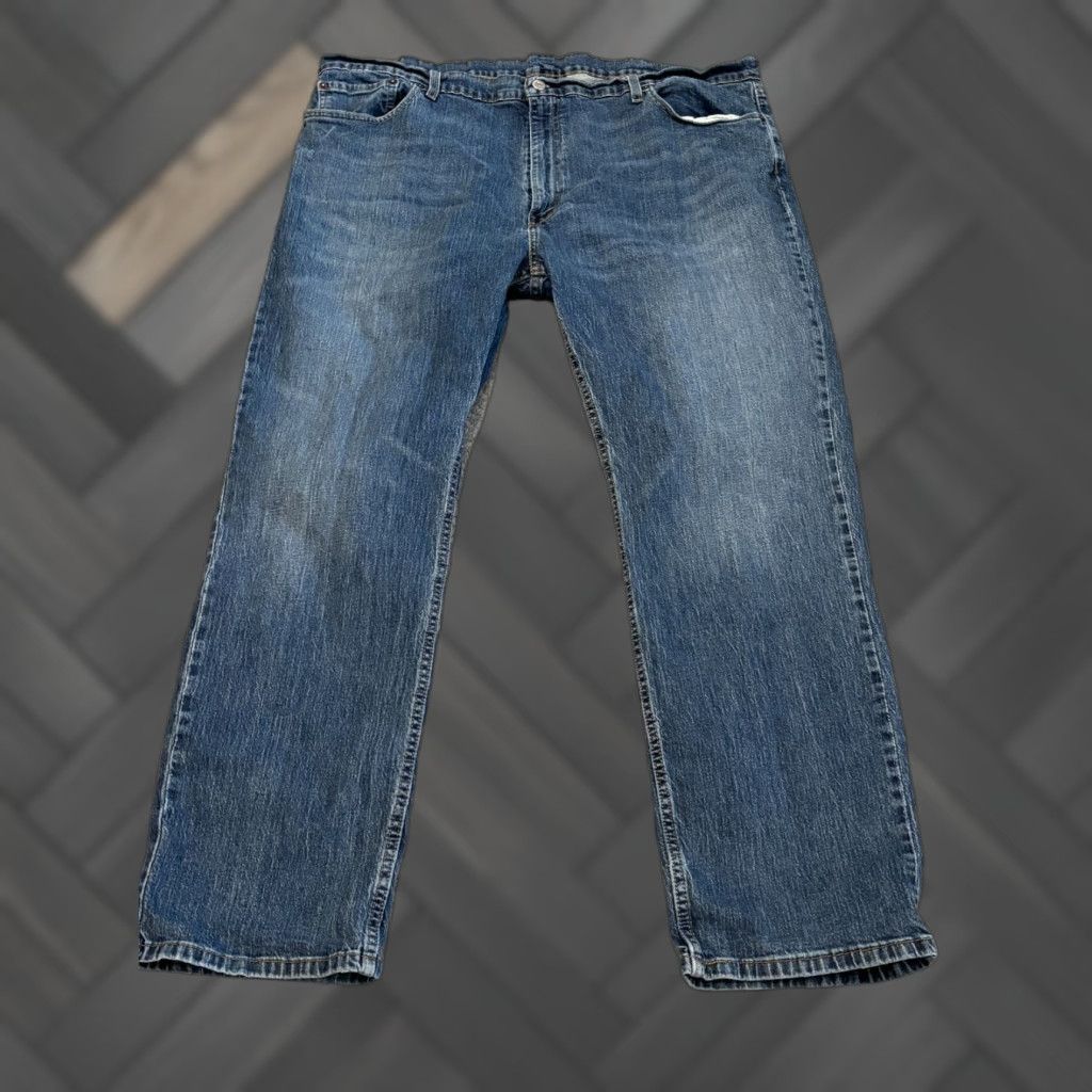 Levi's Levi's 559 Jeans Mens 44x32 Relaxed Straight Comfort Medium Wash Blue Denim Pants Jeans Size US 44 / EU 60 - 1 Thumbnail