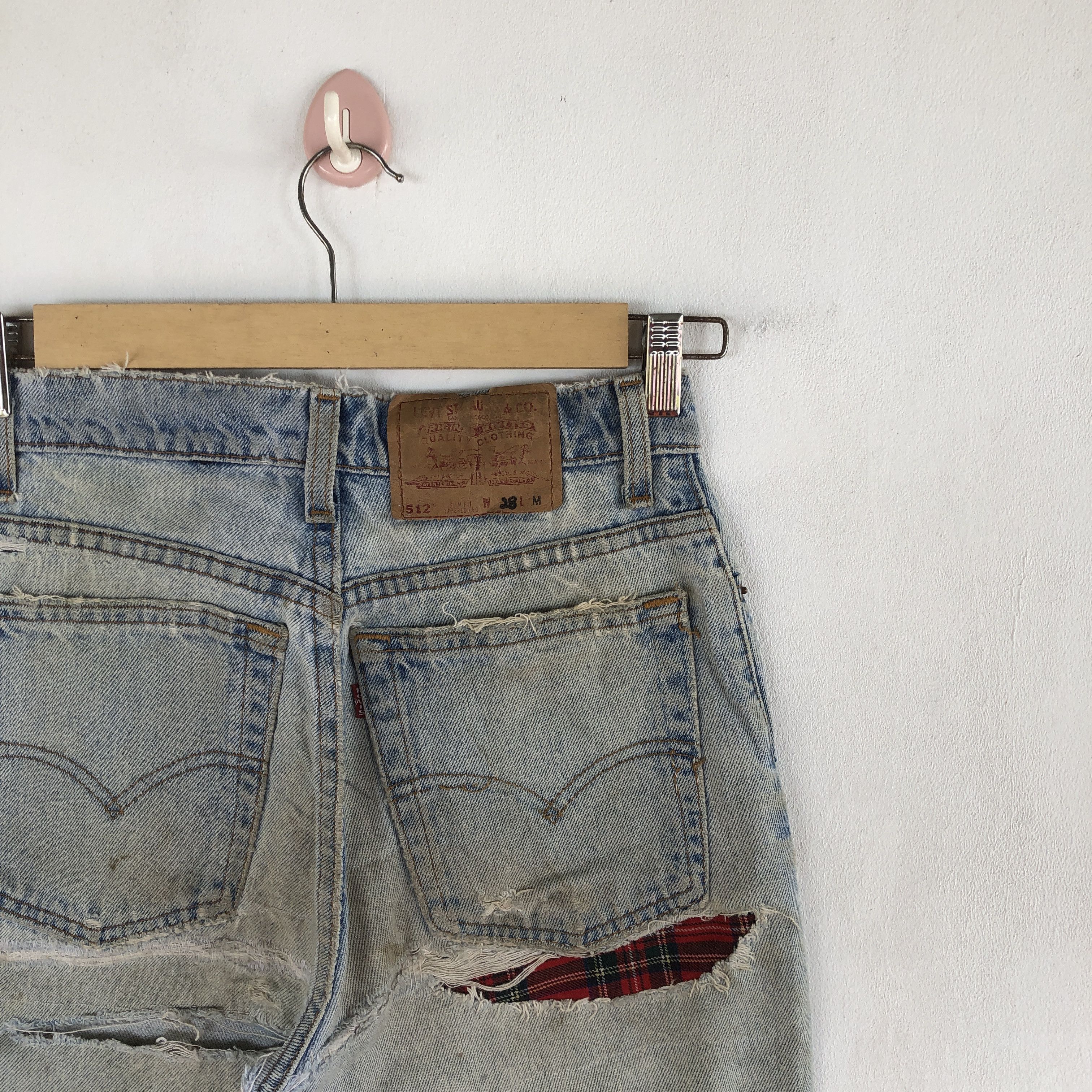 Levi's Vintage Levis Distressed Jeans Dirty Levi's 512 Denim Size 24" / US 00 / IT 34 - 5 Thumbnail