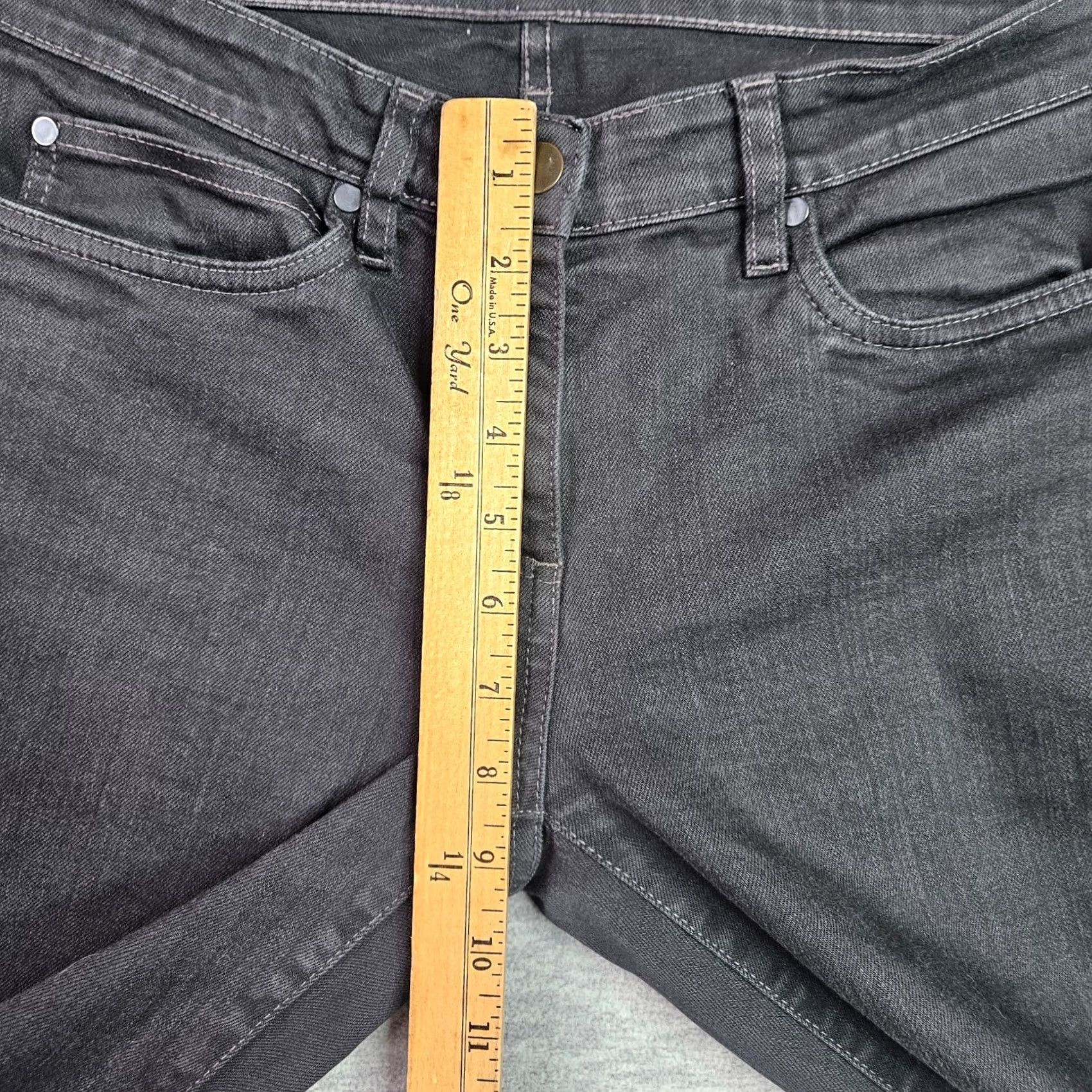 Eileen Fisher Eileen Fisher Jeans Black 8 Regular Fit 5-Pocket Denim Cotton Spandex Button Vintage No Size 30" / US 8 / IT 44 - 5 Thumbnail