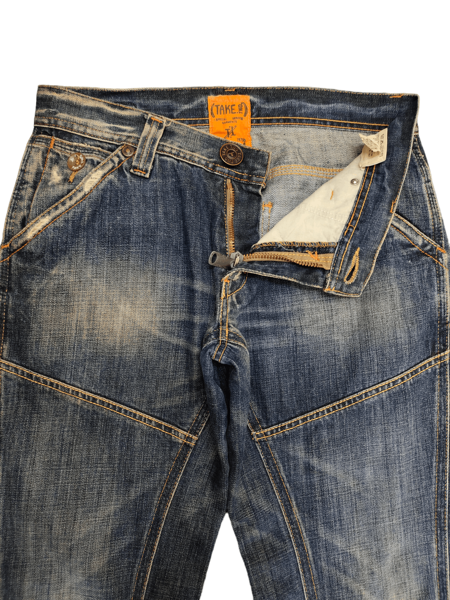 Kapital Vintage Take Two Barros D0500 Spiral Cut Denim Jeans Size US 31 - 9 Thumbnail