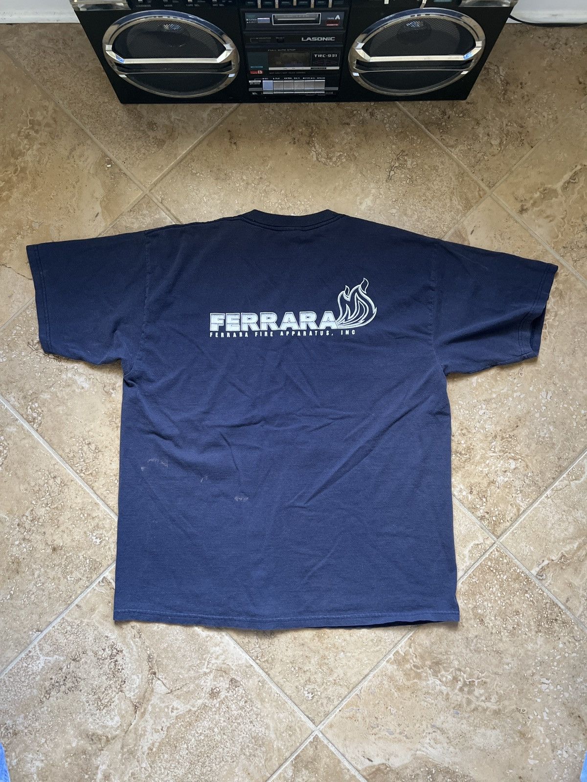 Gildan × Vintage Vintage Ferrare Navy blue Tee Size US XL / EU 56 / 4 - 1 Thumbnail