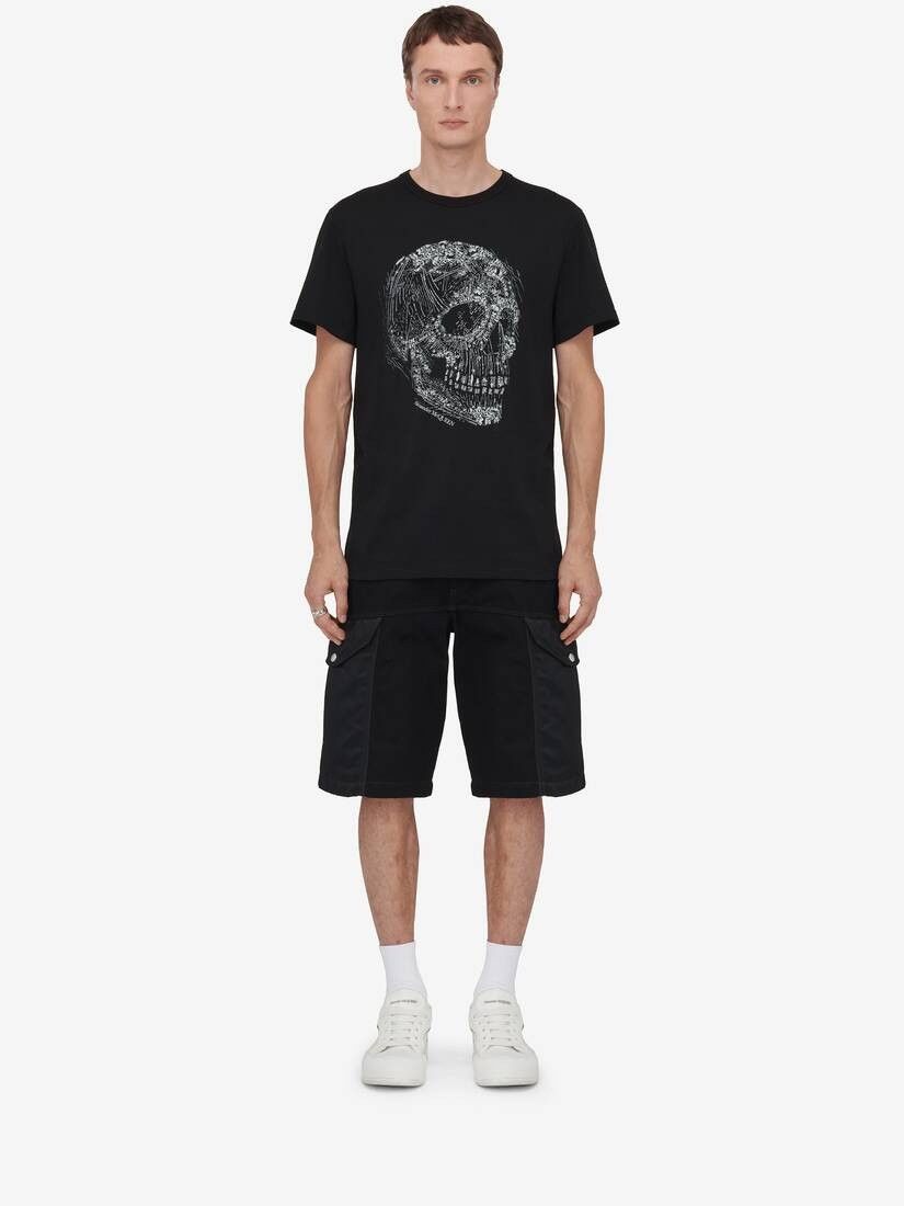 Alexander McQueen o1w1db10725 Crystal Skull T-Shirt in Black Size US S / EU 44-46 / 1 - 2 Thumbnail
