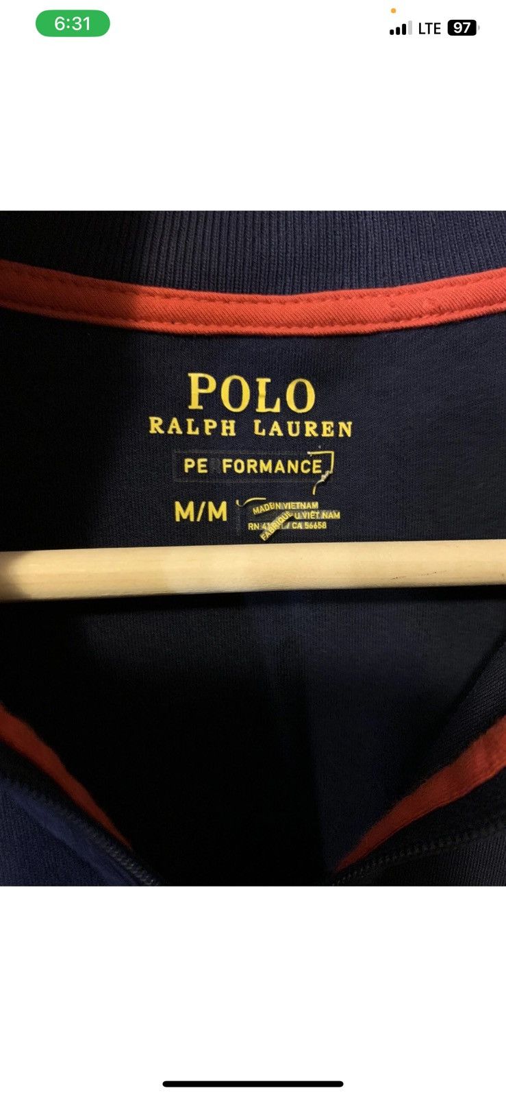 Polo Ralph Lauren Polo Ralph Lauren Mens Sz M Sport Performance Jacket Blue Size US M / EU 48-50 / 2 - 2 Thumbnail