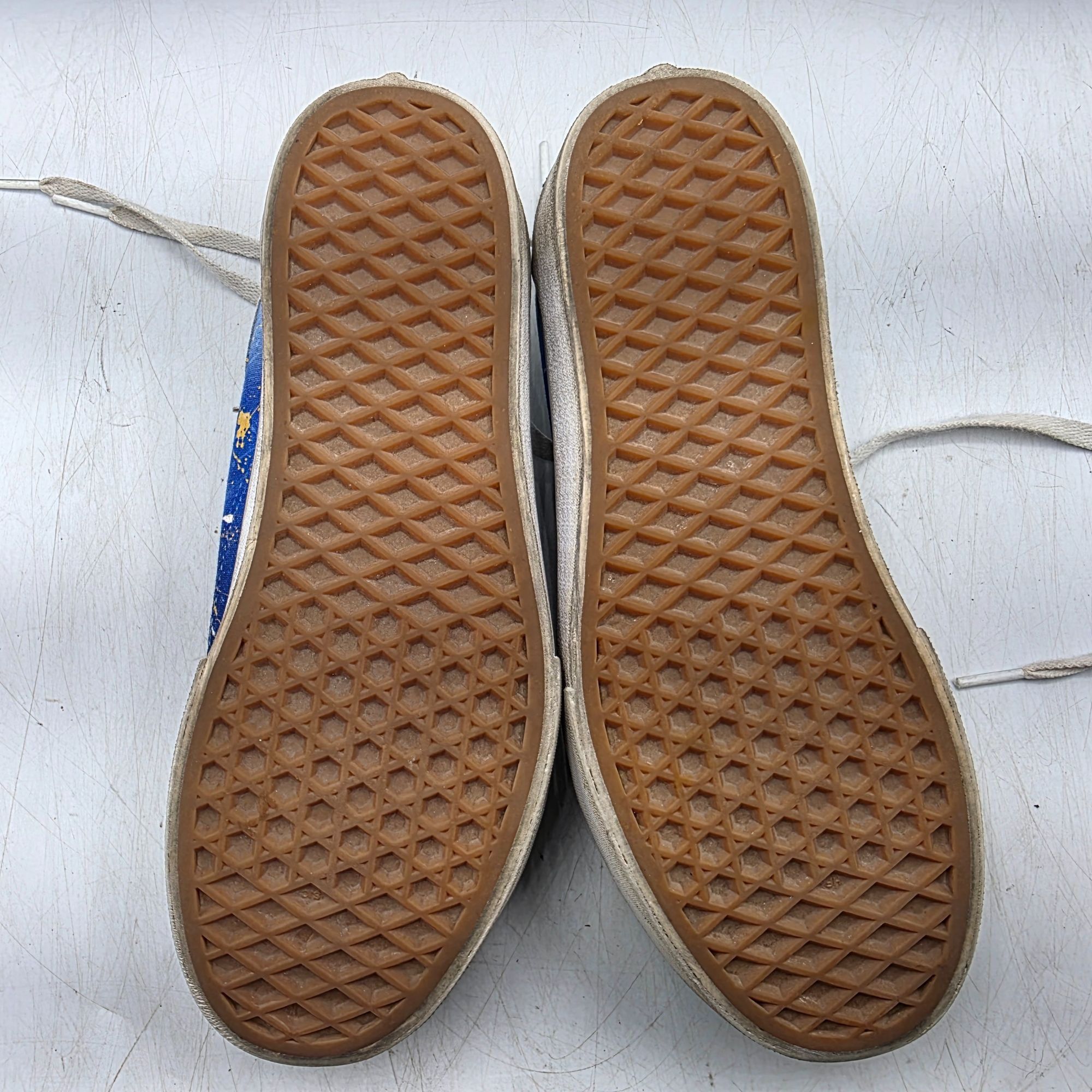 Vans Vans Off The Wall Womens Size 8 Blue Black Sneaker Shoes Wal Size US 8 / IT 38 - 8 Thumbnail