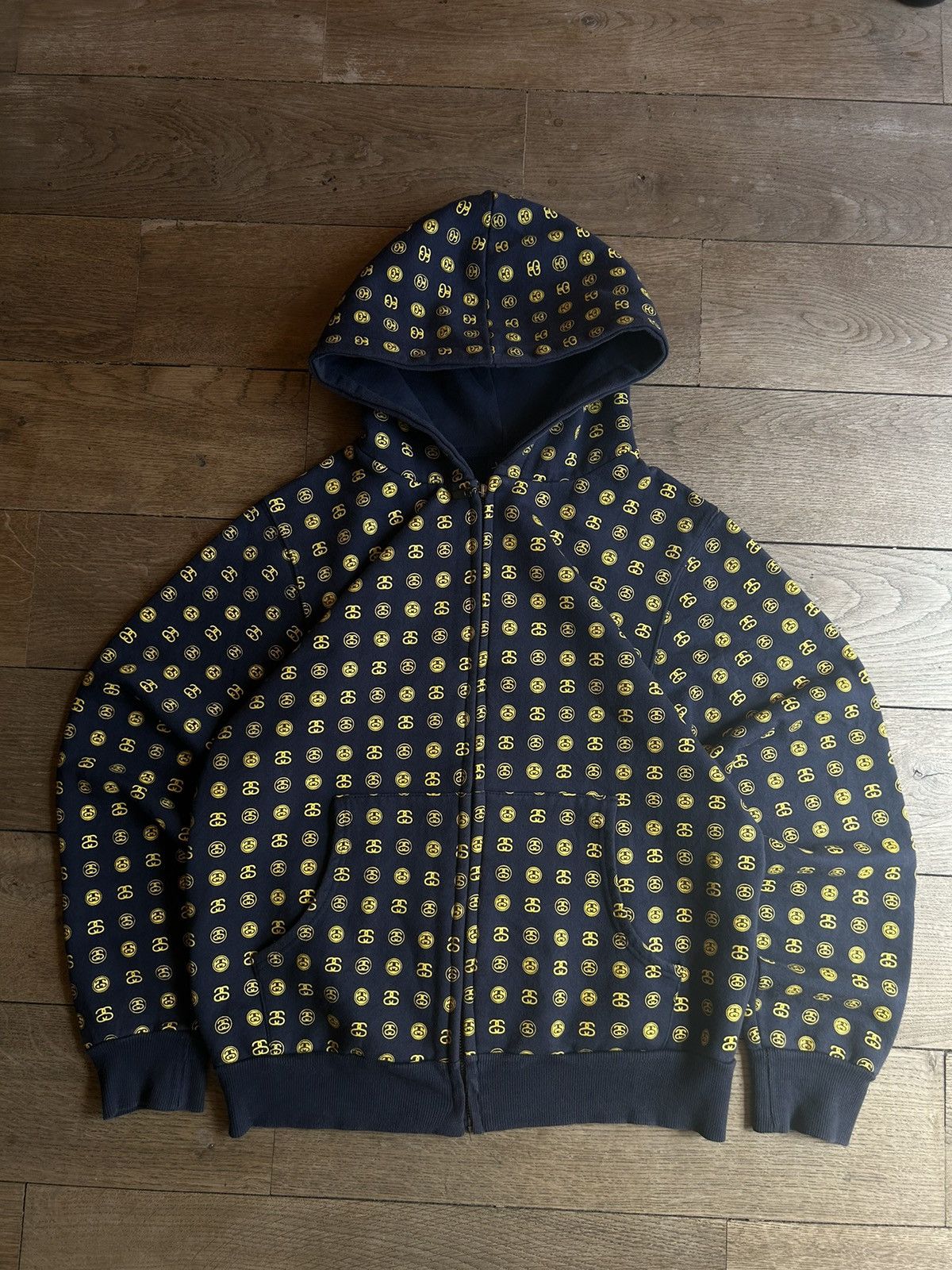 STUSSY VINTAGE Y2K AOP Hoodie