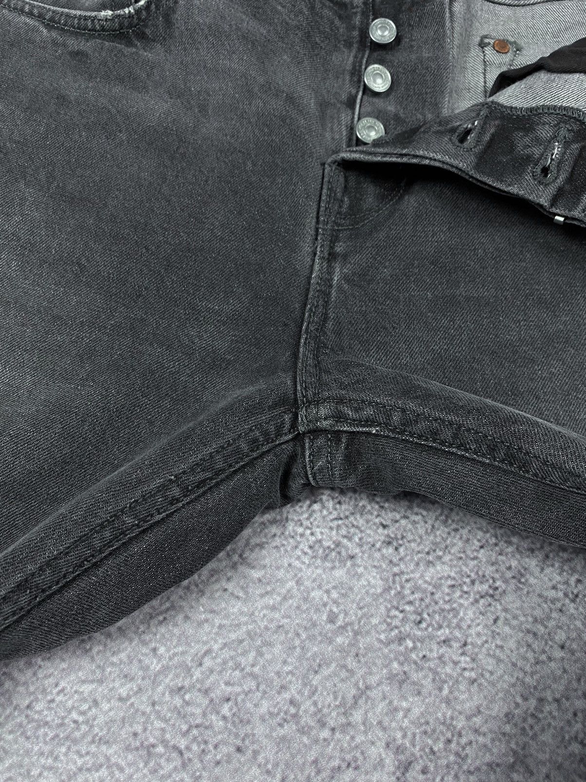 Allsaints All Saints Cigarette Damaged Distressed Gray Jeans Size US 33 - 11 Thumbnail