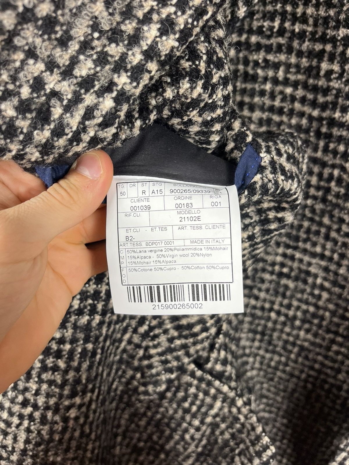 Boglioli Boglioli wool mohair alpaca blazer patterned plaid jacket Size 50R - 18 Thumbnail