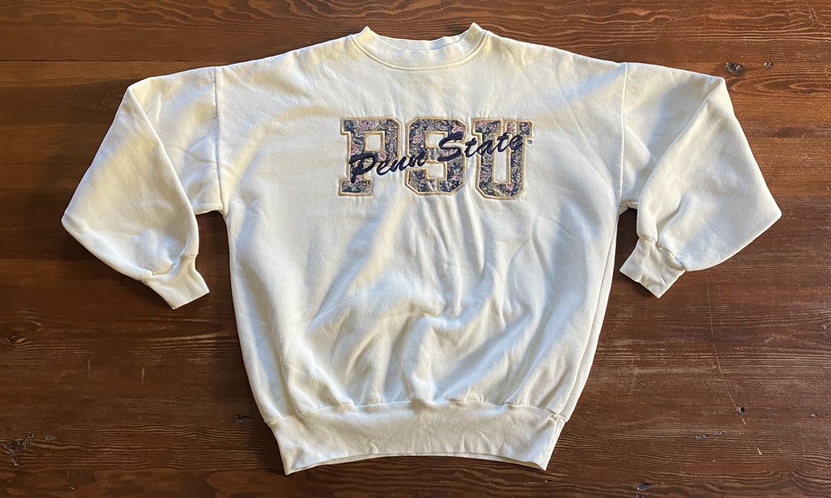 Other Vintage 80’s Penn State PSU Cream Patch Embroidered Crewneck Size US M / EU 48-50 / 2 - 2 Thumbnail