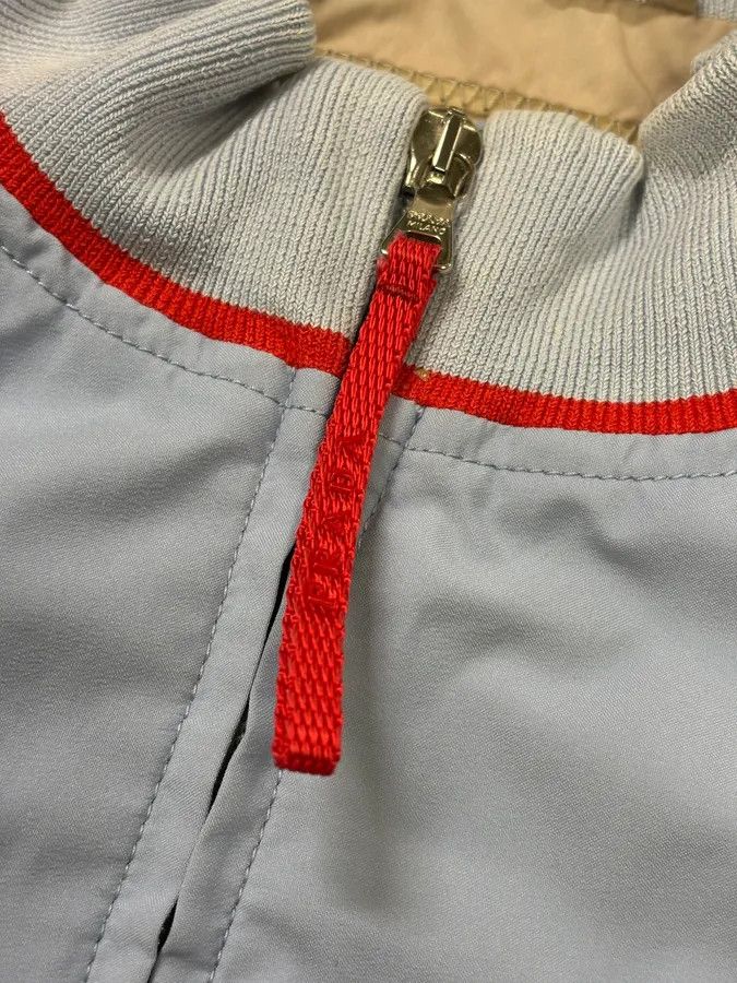 Prada 2000s Prada Light Blue Nylon Sport Racer Jacket Size M / US 6-8 / IT 42-44 - 10 Thumbnail