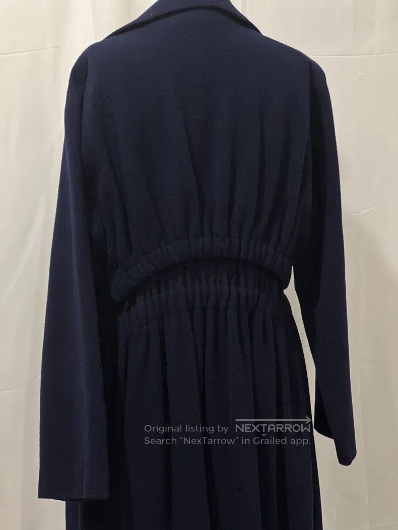 Yohji Yamamoto Yohji Yamamoto size os Early '90s dark blue wool ruffled wa Size US M / EU 48-50 / 2 - 5 Thumbnail