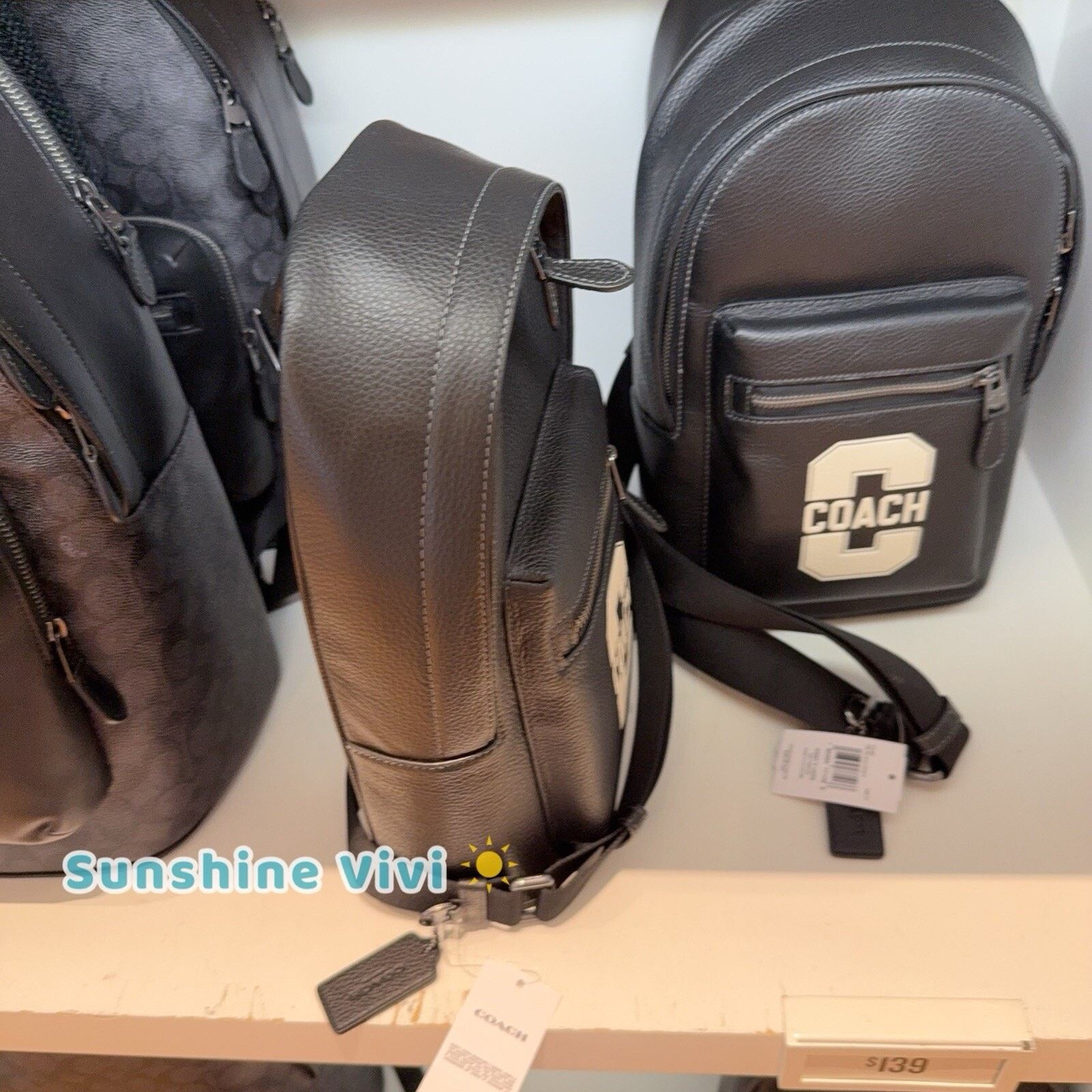 Coach NWT Coach West Pack Varsity Motif Gunmetal/Black/Chalk CAJ60 Size ONE SIZE - 5 Thumbnail